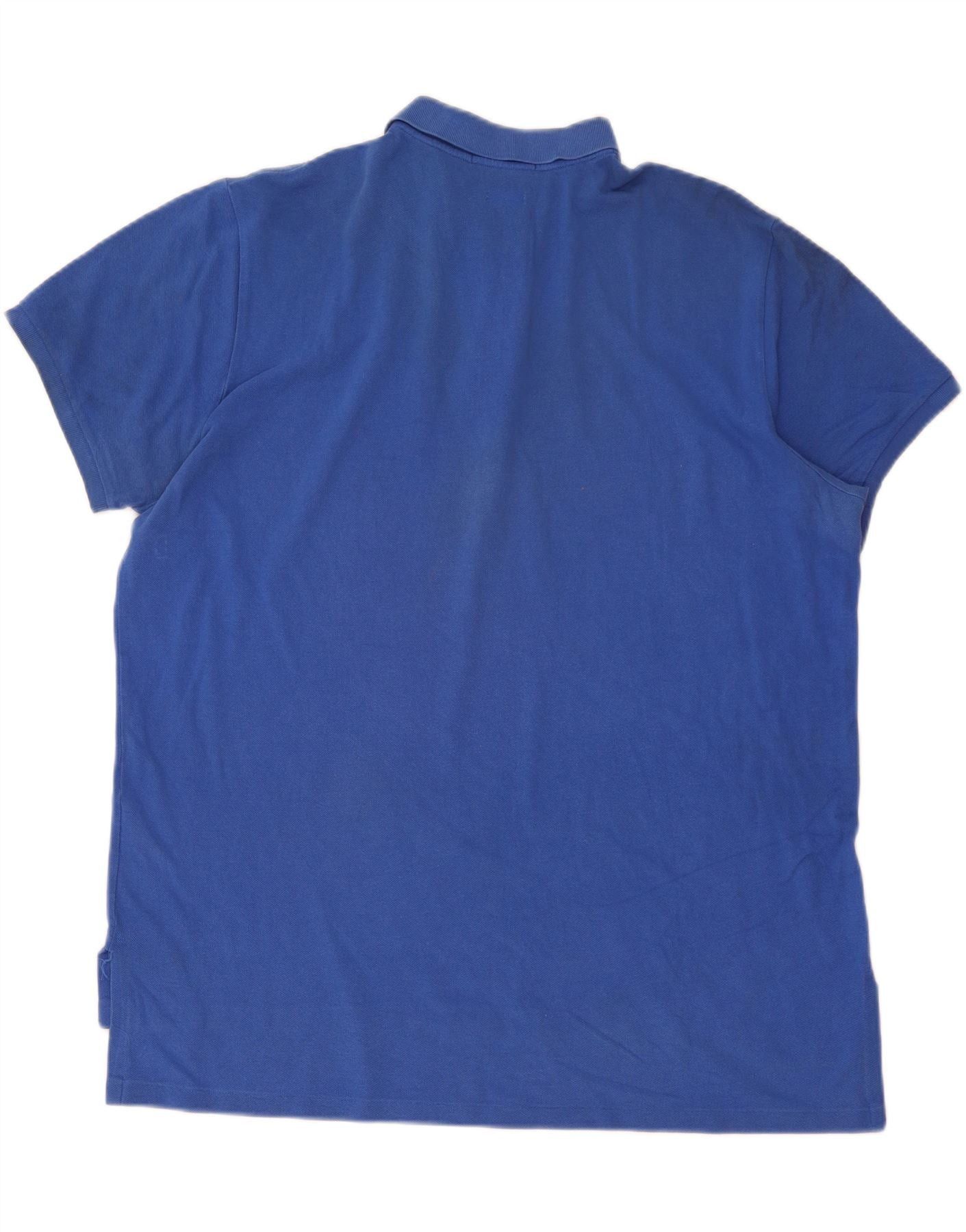 Polo Ralph Lauren Mens Custom Fit Polo Shirt 2XL Blue Cotton Size US XL / EU 56 / 4 - 2 Thumbnail