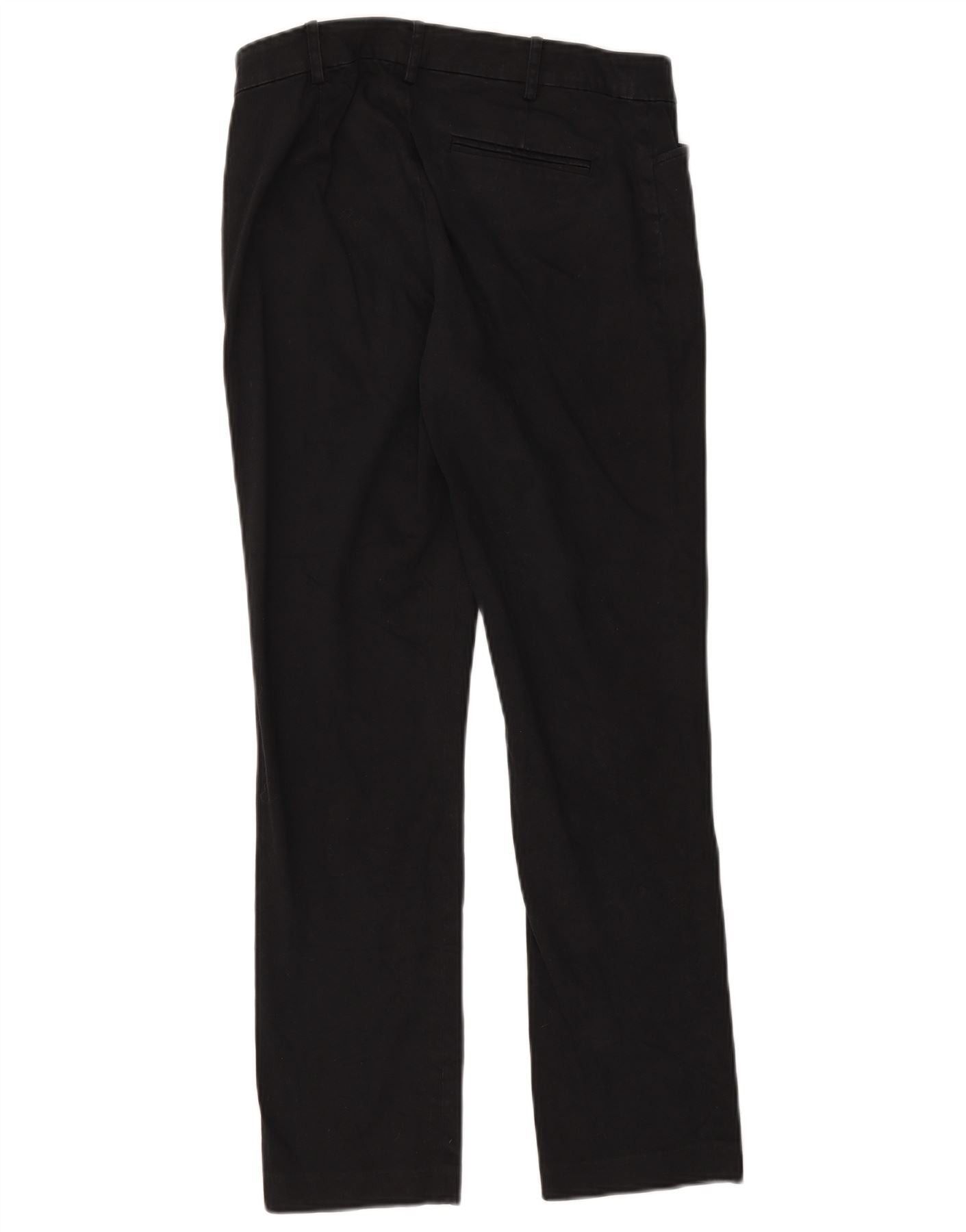 Ralph Lauren Womens Straight Casual Trousers US 4 Small W27 L28 Black Size 25" / US 0 / IT 36 - 2 Thumbnail