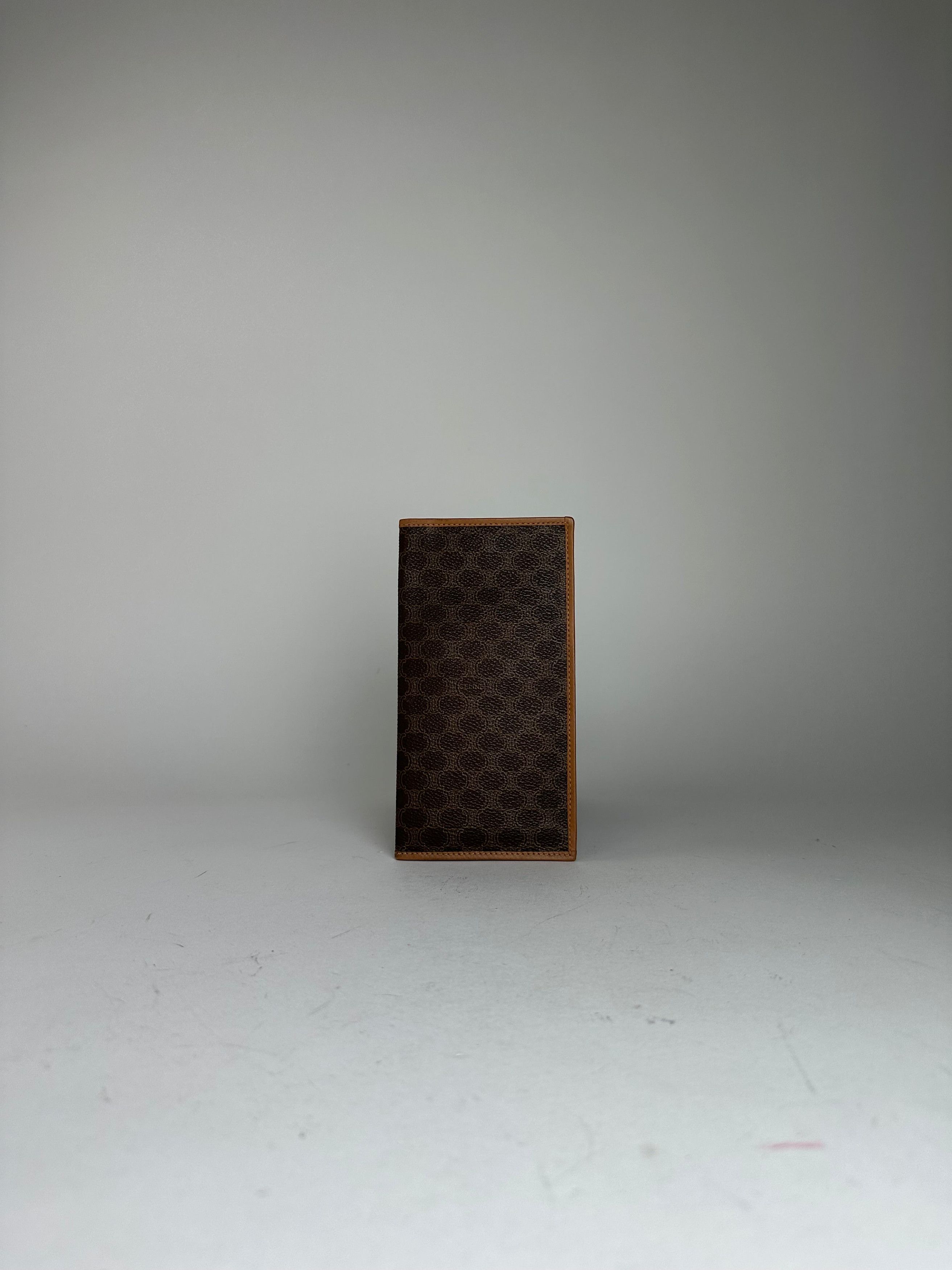 Celine Vintage Macadam Triomphe Monogram Coated Canvas Long Wallet Size ONE SIZE - 10 Thumbnail