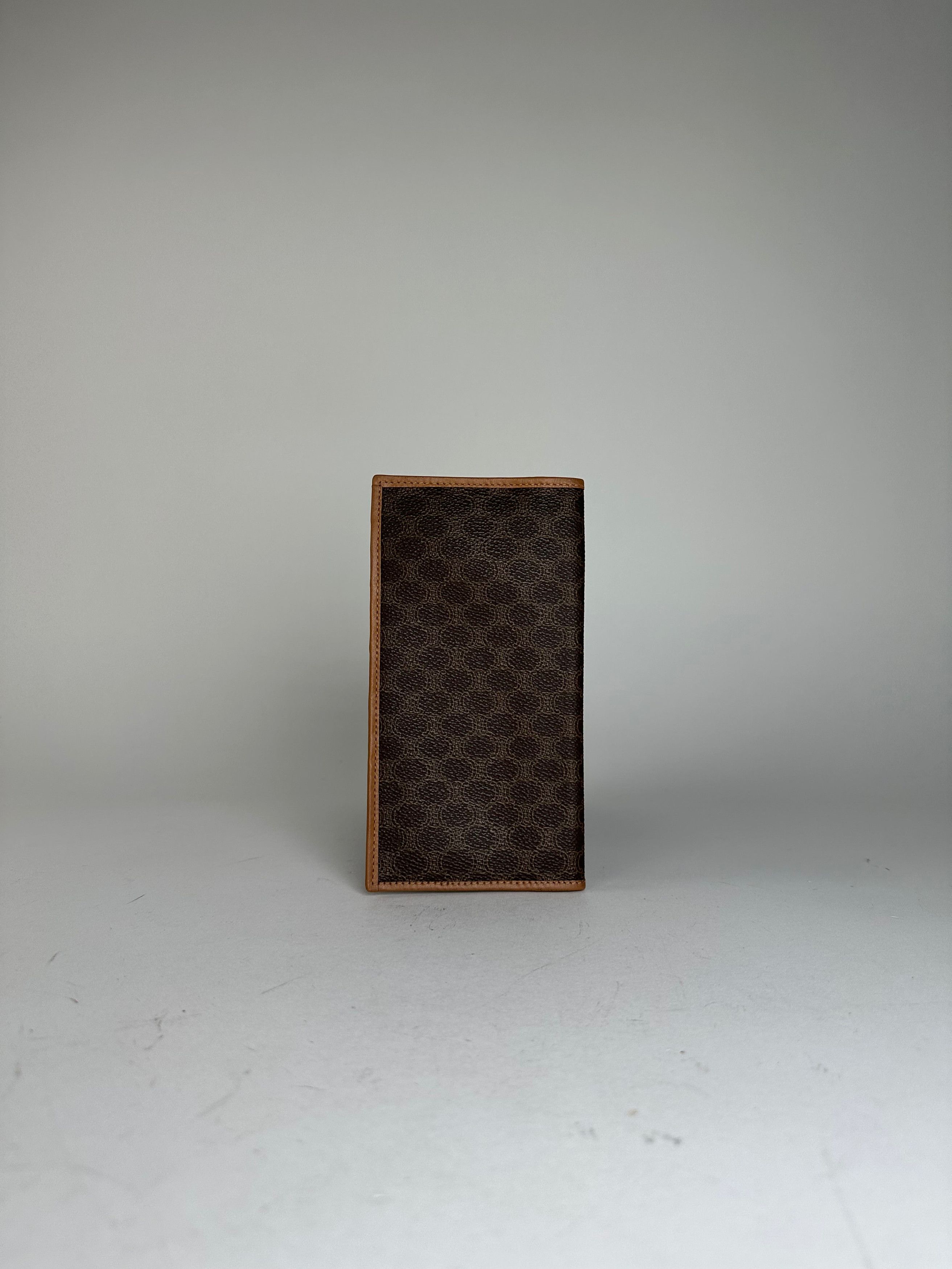 Celine Vintage Macadam Triomphe Monogram Coated Canvas Long Wallet Size ONE SIZE - 11 Thumbnail