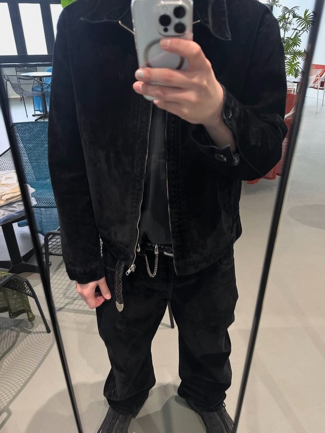 Prada PRADA Black Corduroy Straight-Leg Pants Size US 30 / EU 46 - 7 Thumbnail