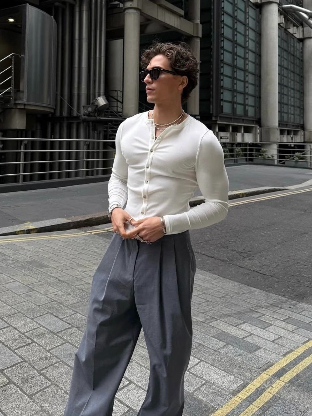 Prada PRADA 25 Show High-Waisted Wide-Leg Pants Size US 28 / EU 44 - 5 Thumbnail