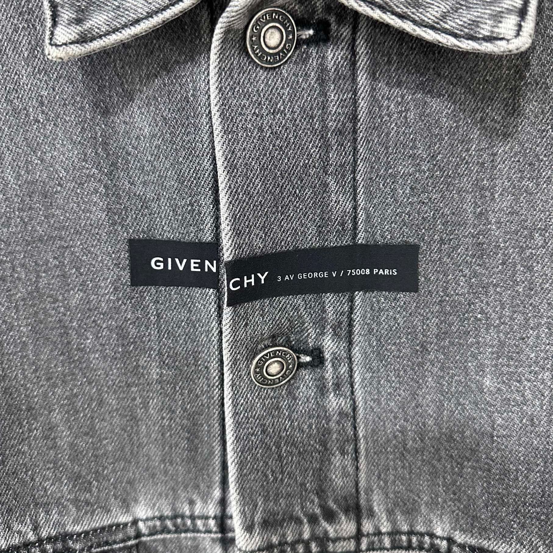 Givenchy GIVENCHY Color-Blocked Washed Denim Jacket Size US M / EU 48-50 / 2 - 6 Thumbnail