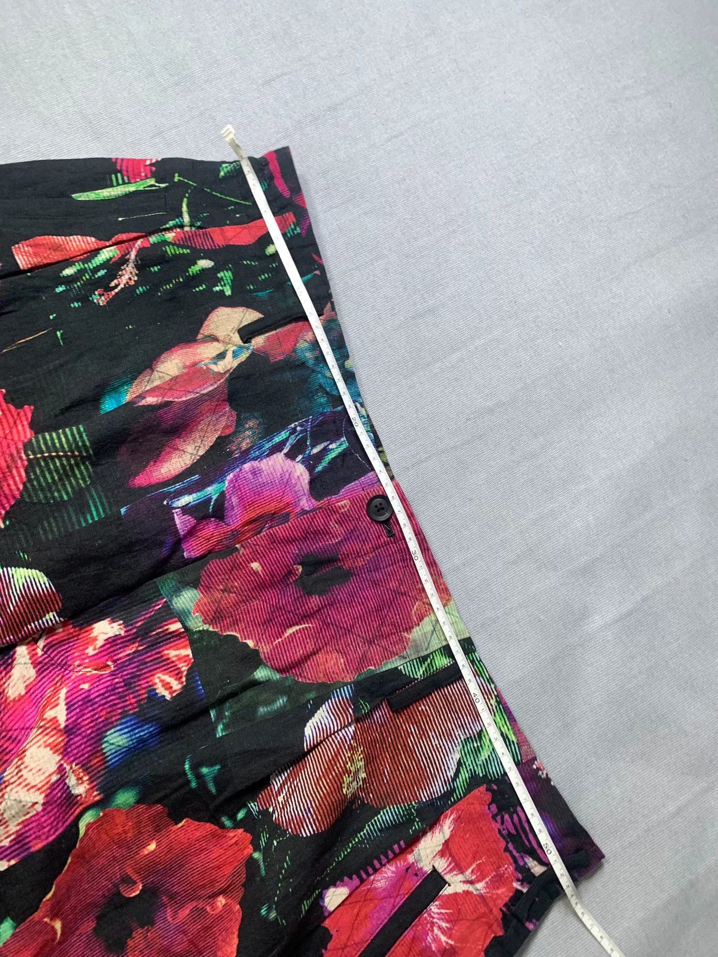 Yohji Yamamoto Yohji Yamamoto 22SS Floral Print Casual Pants Size US 26 / EU 42 - 6 Thumbnail