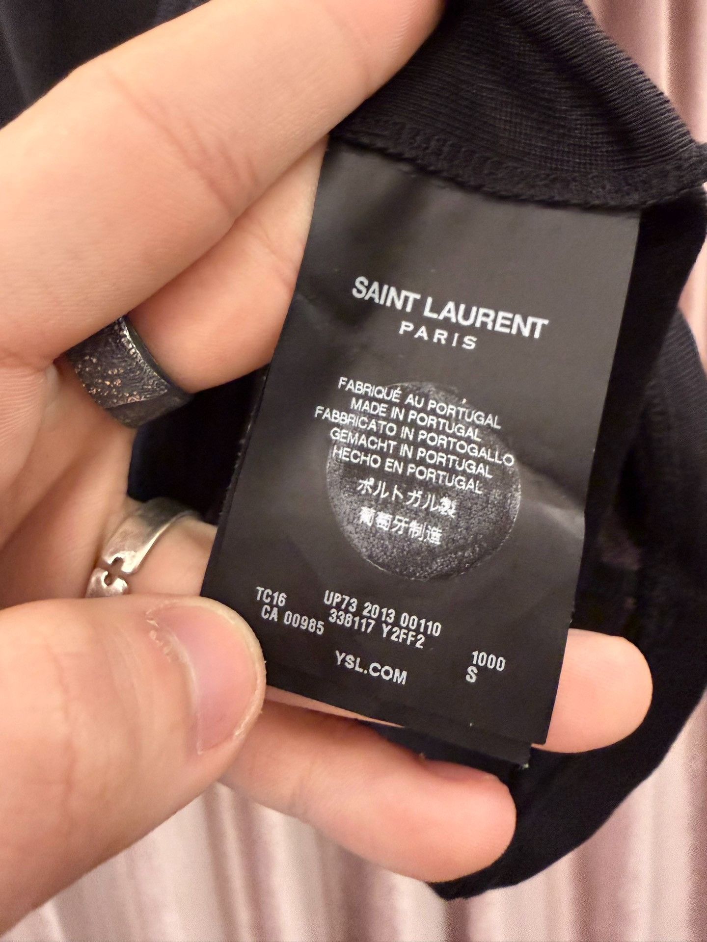 Hedi Slimane Saint Laurent Black Chain Short-Sleeve Top Size US S / EU 44-46 / 1 - 8 Thumbnail