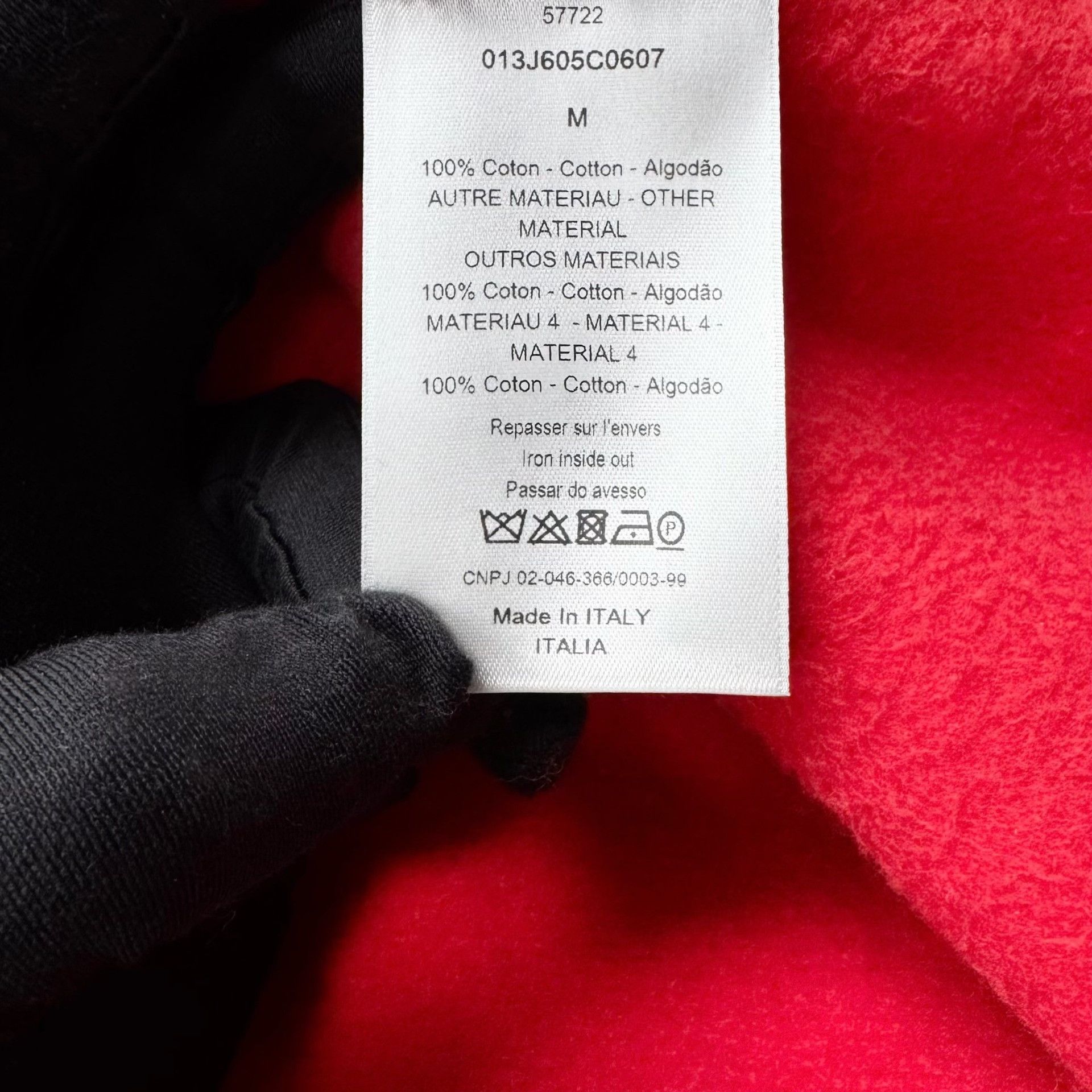 Dior Dior Oblique Red Dark Pattern Hoodie Size US M / EU 48-50 / 2 - 4 Thumbnail