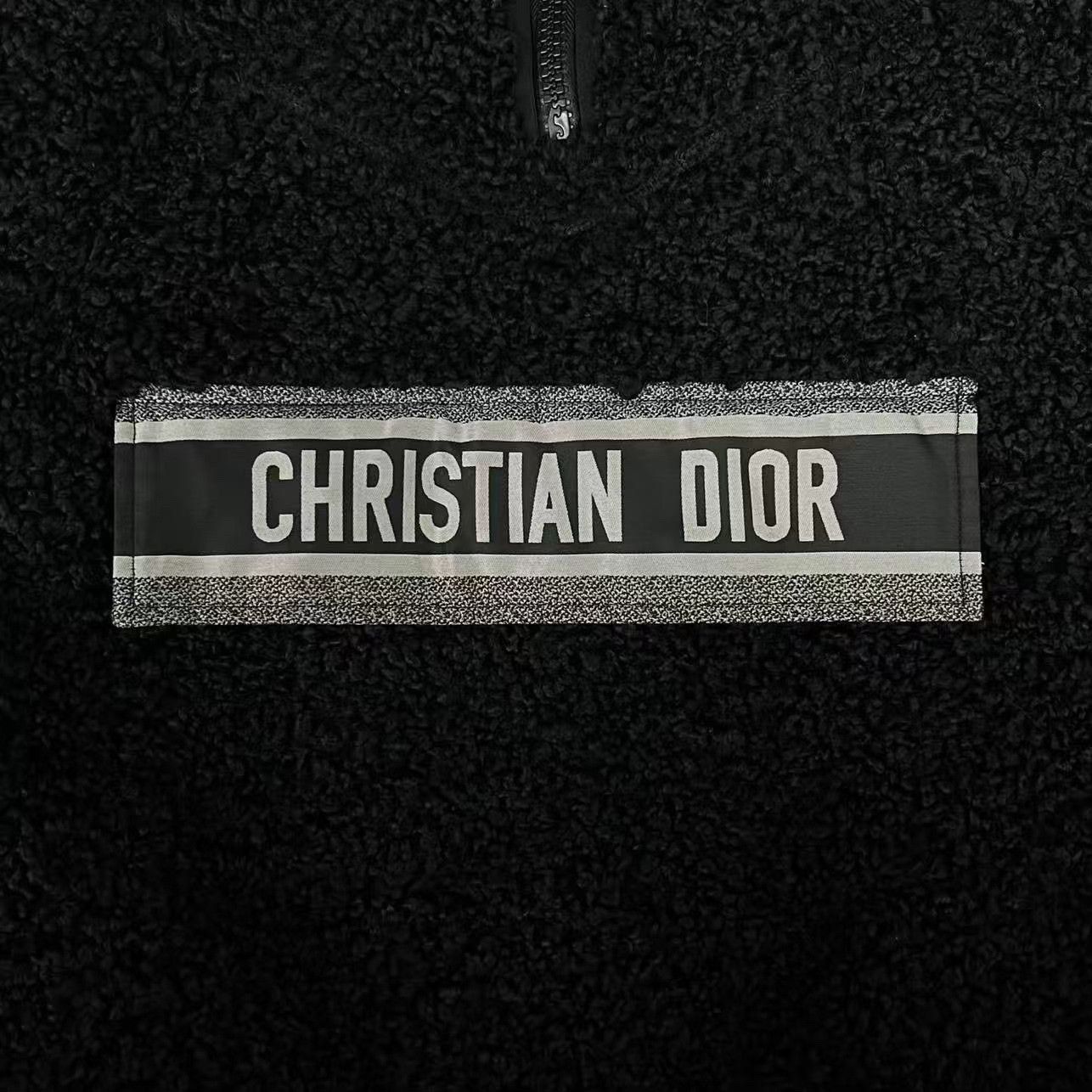 Dior Dior Black Half-Zip Teddy Fleece Jacket Size US M / EU 48-50 / 2 - 4 Thumbnail