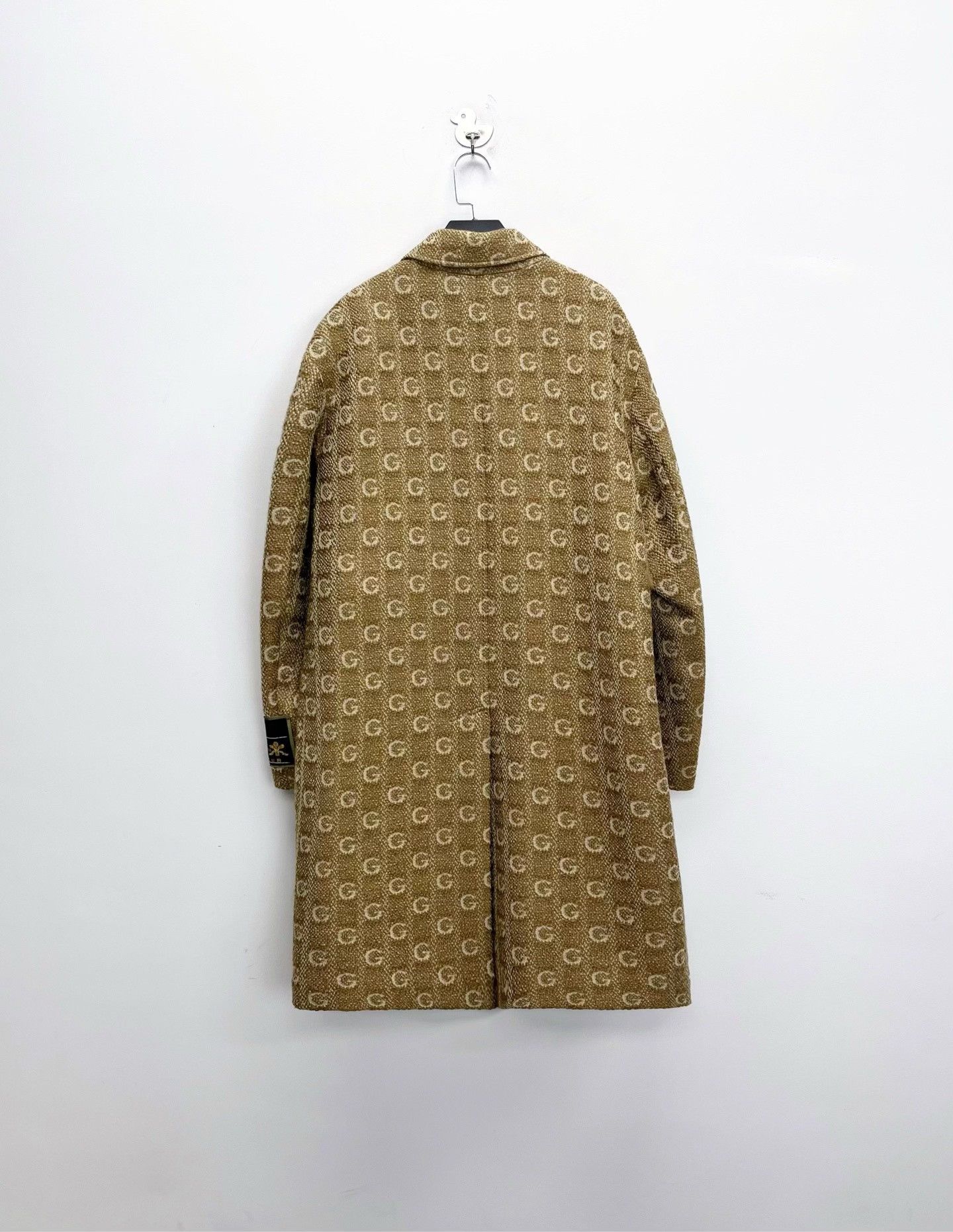 Gucci Gucci Tan Monogram Wool Coat Size US S / EU 44-46 / 1 - 2 Thumbnail