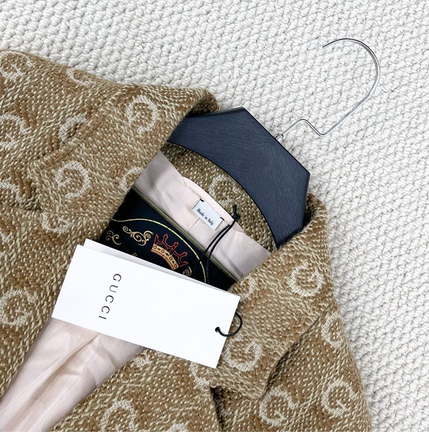 Gucci Gucci Tan Monogram Wool Coat Size US S / EU 44-46 / 1 - 3 Thumbnail