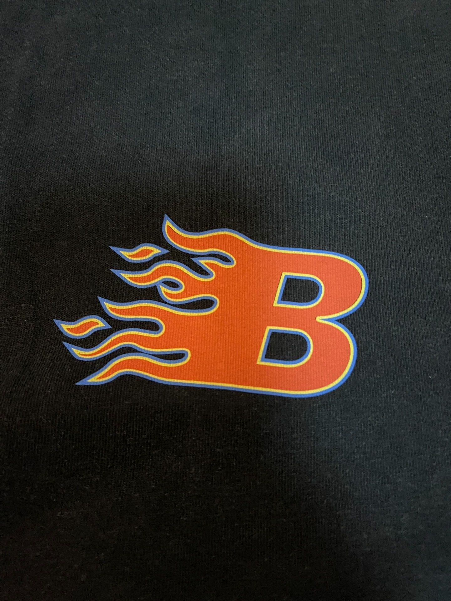 Balenciaga BALENCIAGA Flame Print B Logo T-shirt Size US L / EU 52-54 / 3 - 6 Thumbnail