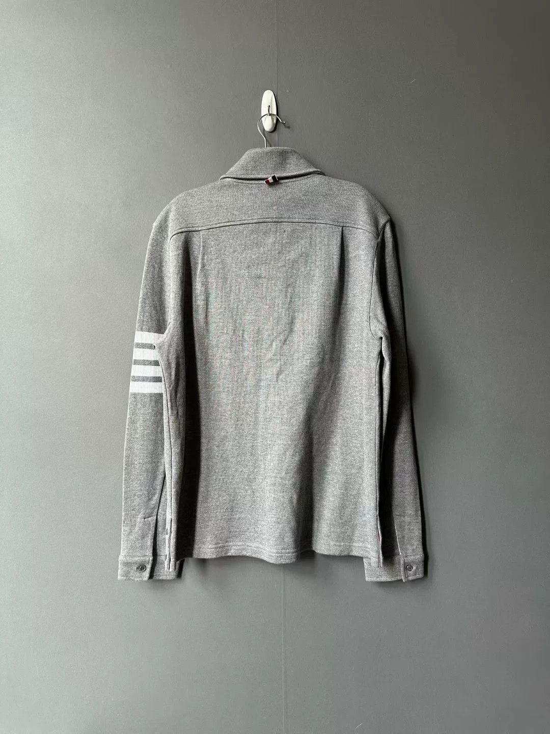 Thom Browne Thom Browne Gray Knit Shirt Jacket Size US M / EU 48-50 / 2 - 2 Thumbnail