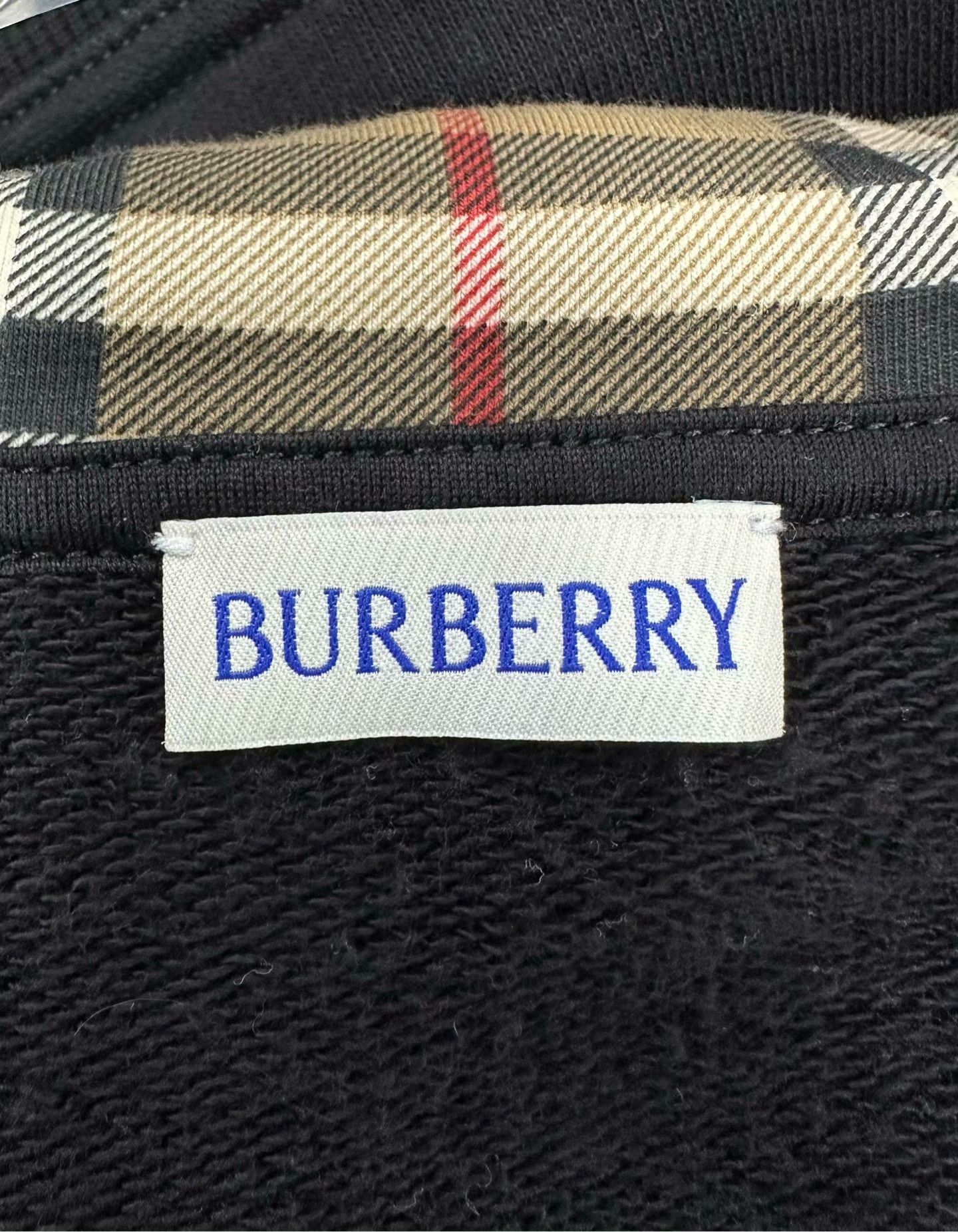 Burberry Burberry Black Check Hooded Zip Jacket Size US M / EU 48-50 / 2 - 3 Thumbnail
