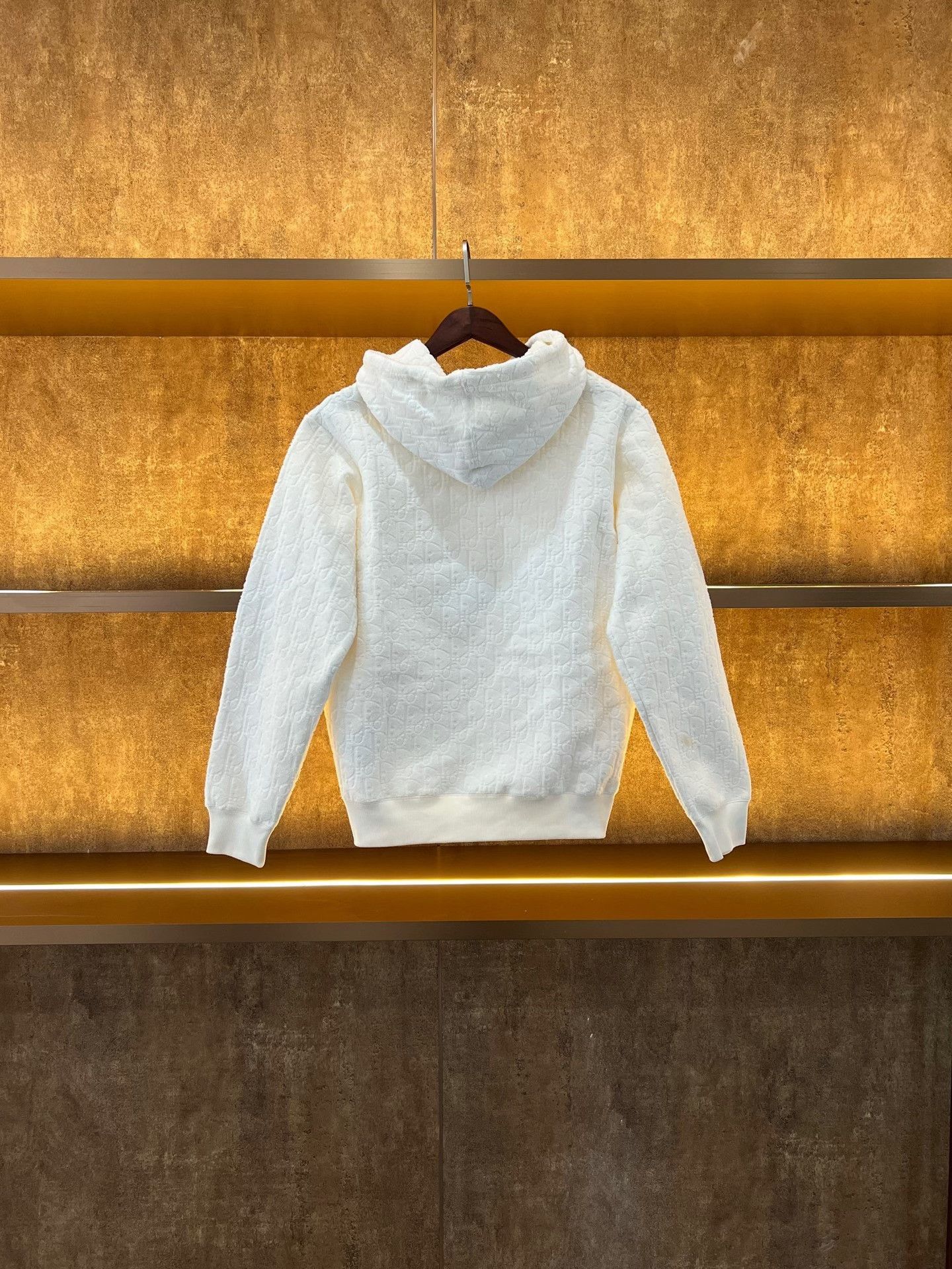 Dior Dior White All-Over Print Terry Hoodie Size US S / EU 44-46 / 1 - 2 Thumbnail