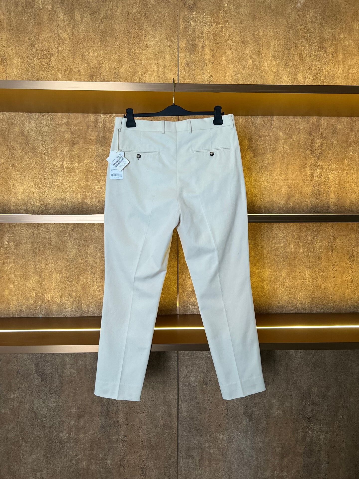 Brunello Cucinelli Brunello Cucinelli White Straight-Leg Suit Pants Size US 32 / EU 48 - 2 Thumbnail