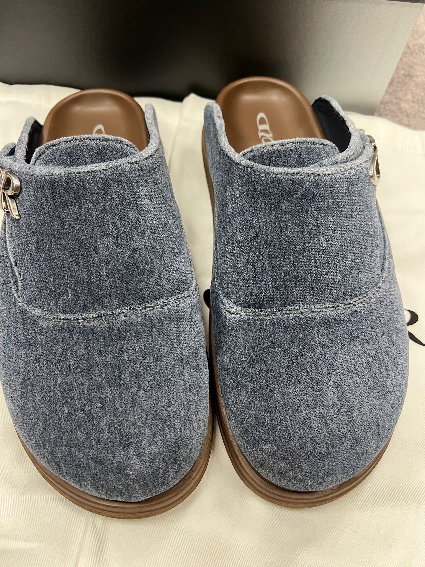 Dior Dior Blue Buckle Slippers Size US 10 / EU 43 - 2 Thumbnail