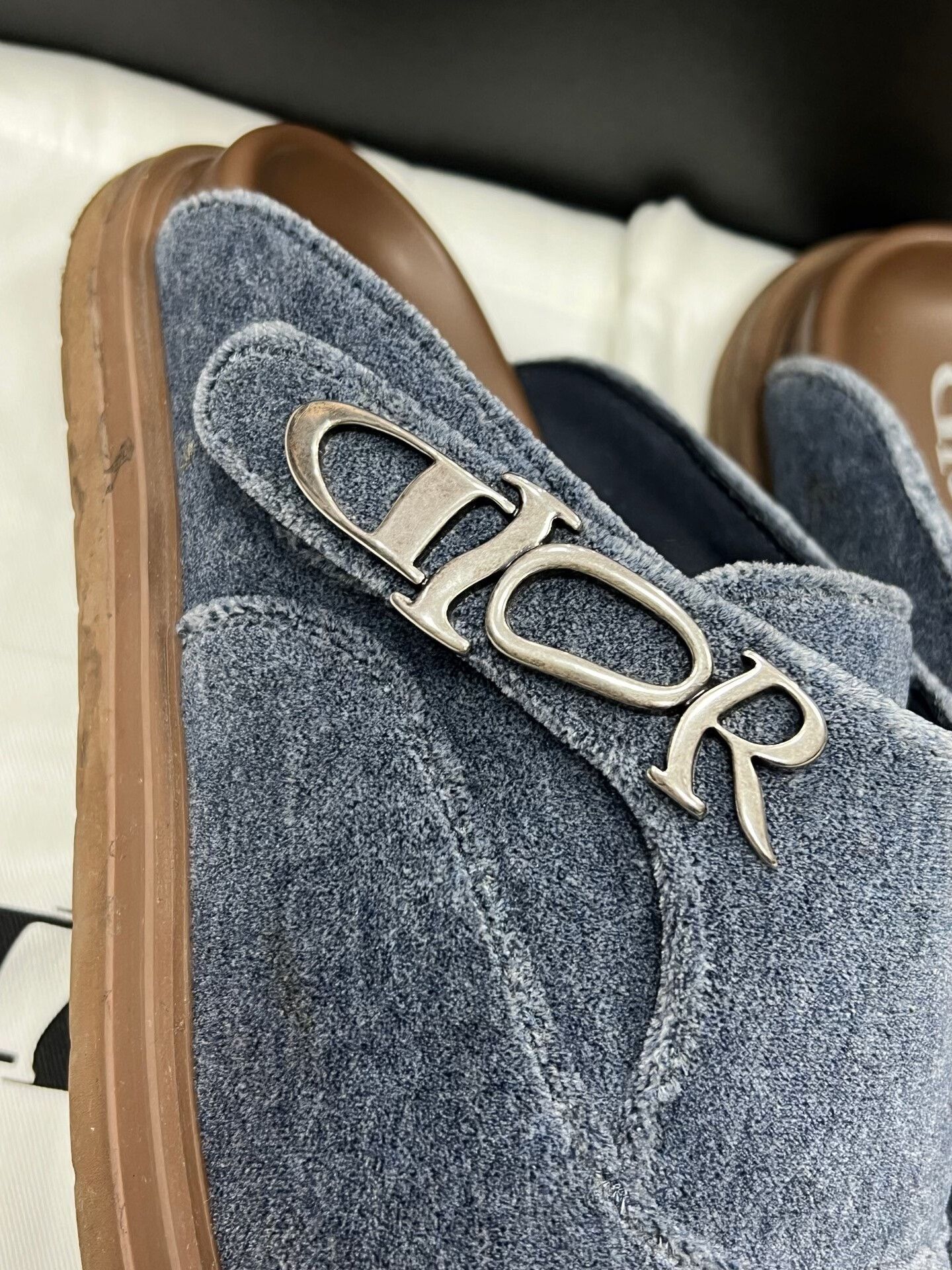 Dior Dior Blue Buckle Slippers Size US 10 / EU 43 - 4 Thumbnail