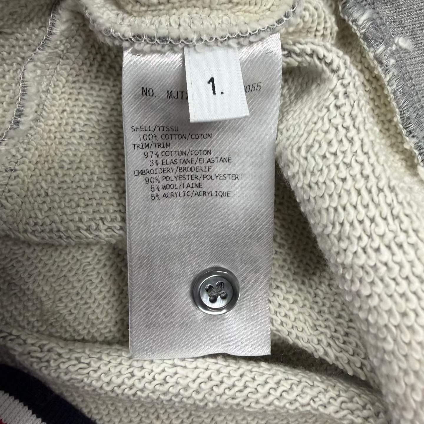 Thom Browne Thom Browne Gray Tennis Embroidery Hoodie Size US S / EU 44-46 / 1 - 5 Thumbnail