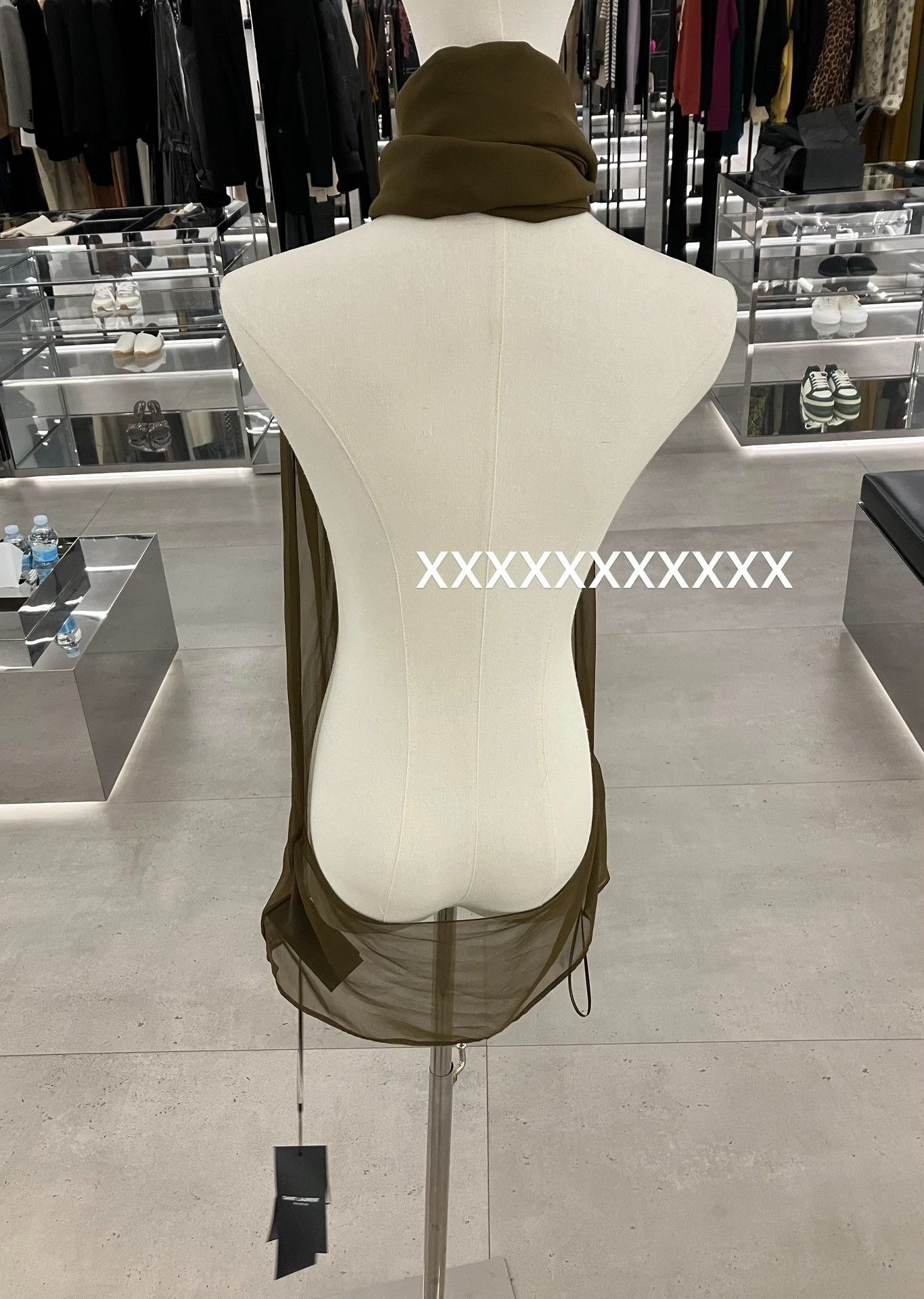 Yves Saint Laurent YSL Olive Green Silk Sleeveless Top Size US L / EU 52-54 / 3 - 9 Thumbnail