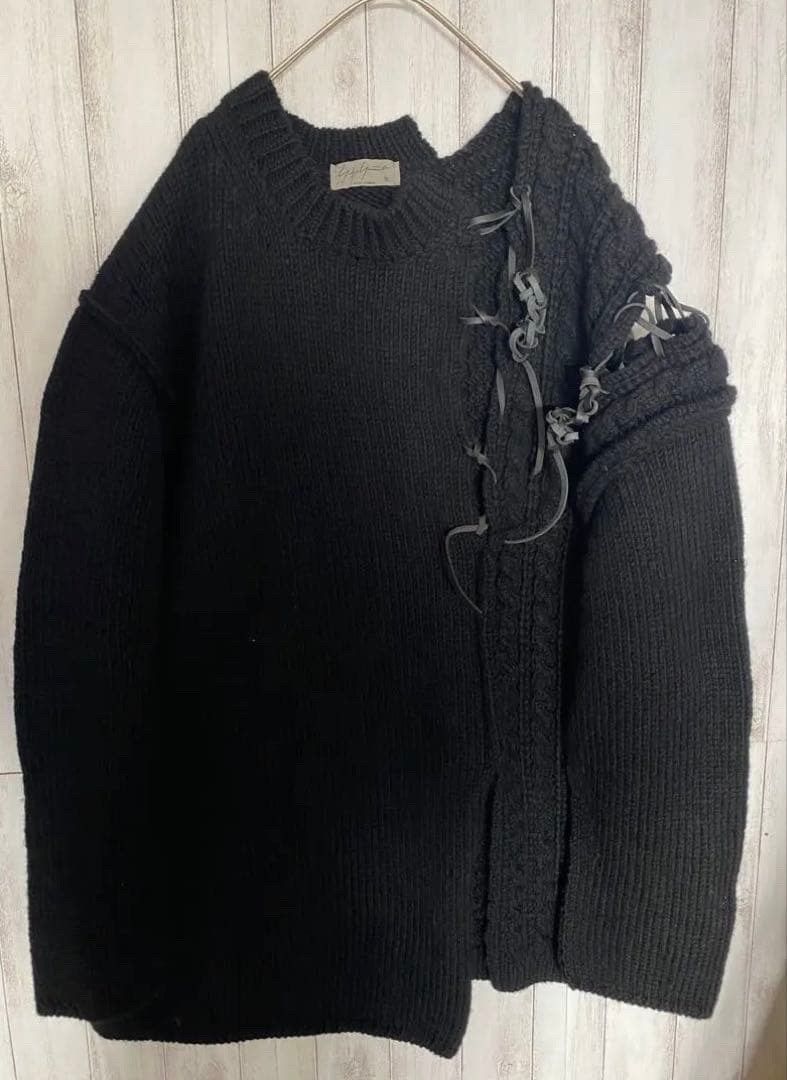 Yohji Yamamoto Yohji Yamamoto Strap Detail Oversize Sweater Size US L / EU 52-54 / 3 - 2 Thumbnail