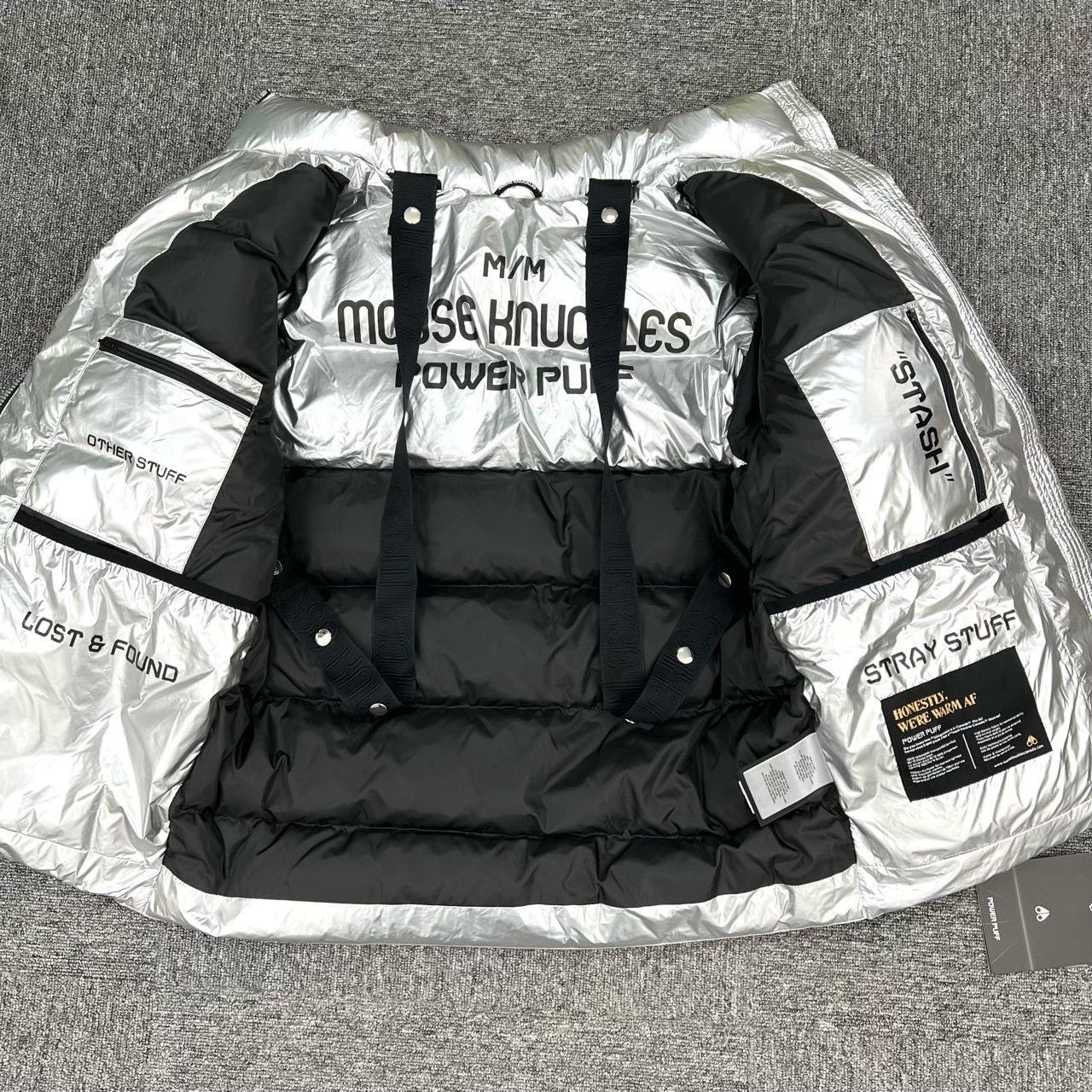 Moose Knuckles Moose Knuckles Silver Short Down Jacket Size US M / EU 48-50 / 2 - 6 Thumbnail