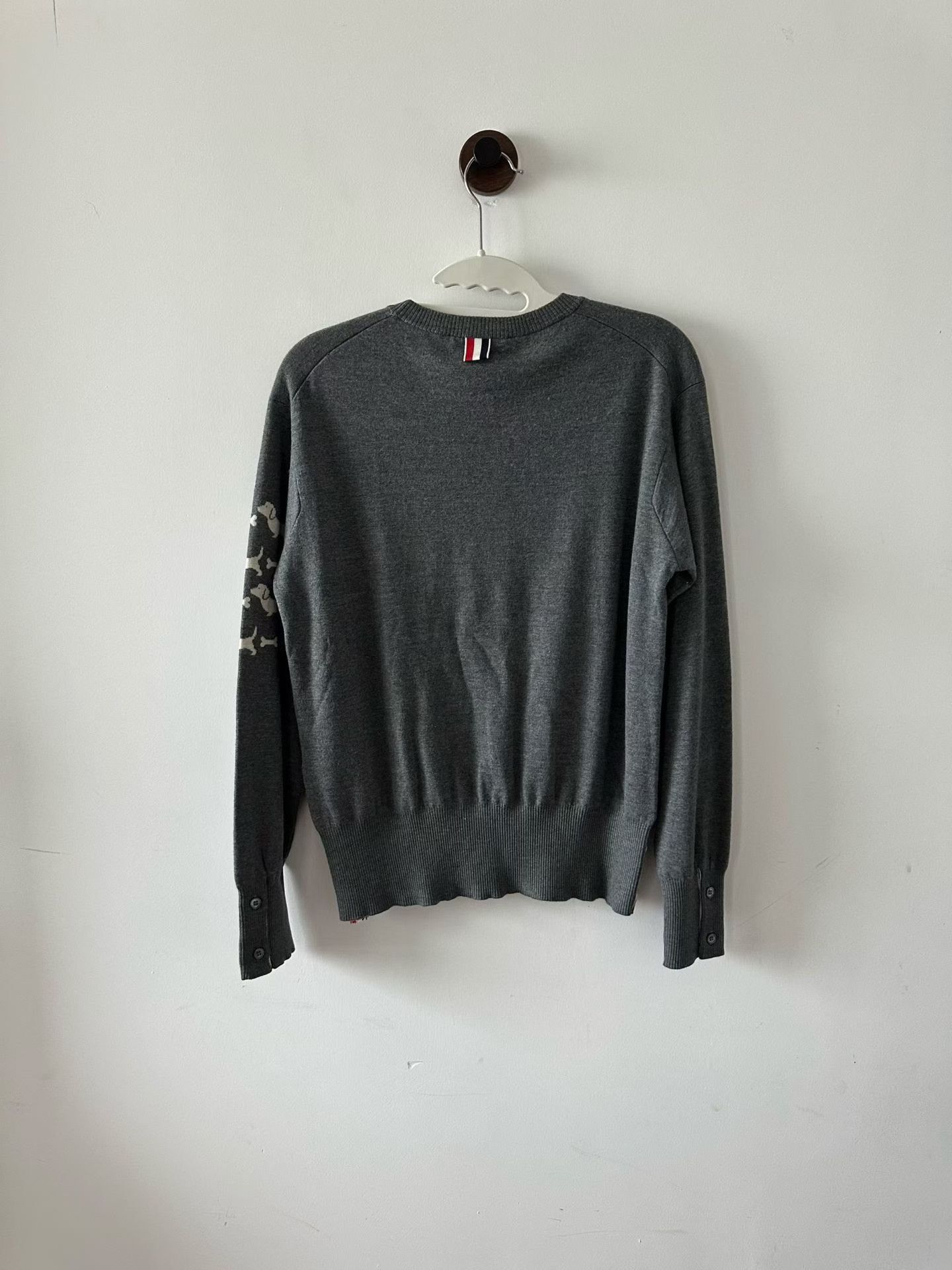 Thom Browne Thom Browne Dog Pattern Wool Sweater Size US S / EU 44-46 / 1 - 2 Thumbnail