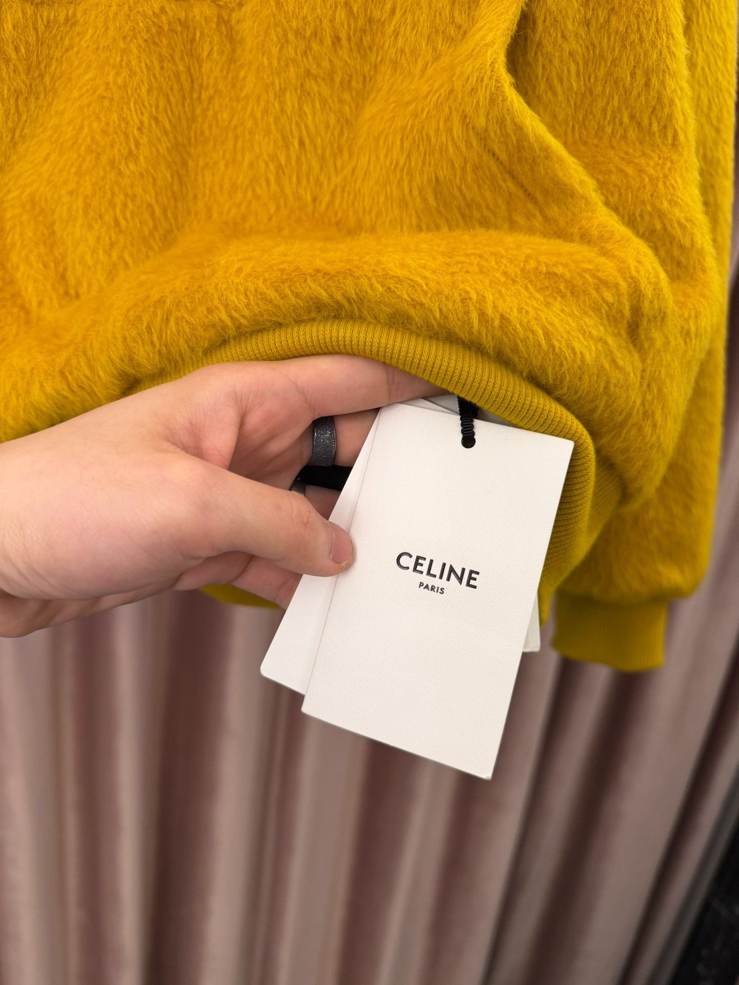 Celine Celine Yellow GD Style Hoodie Size US M / EU 48-50 / 2 - 4 Thumbnail