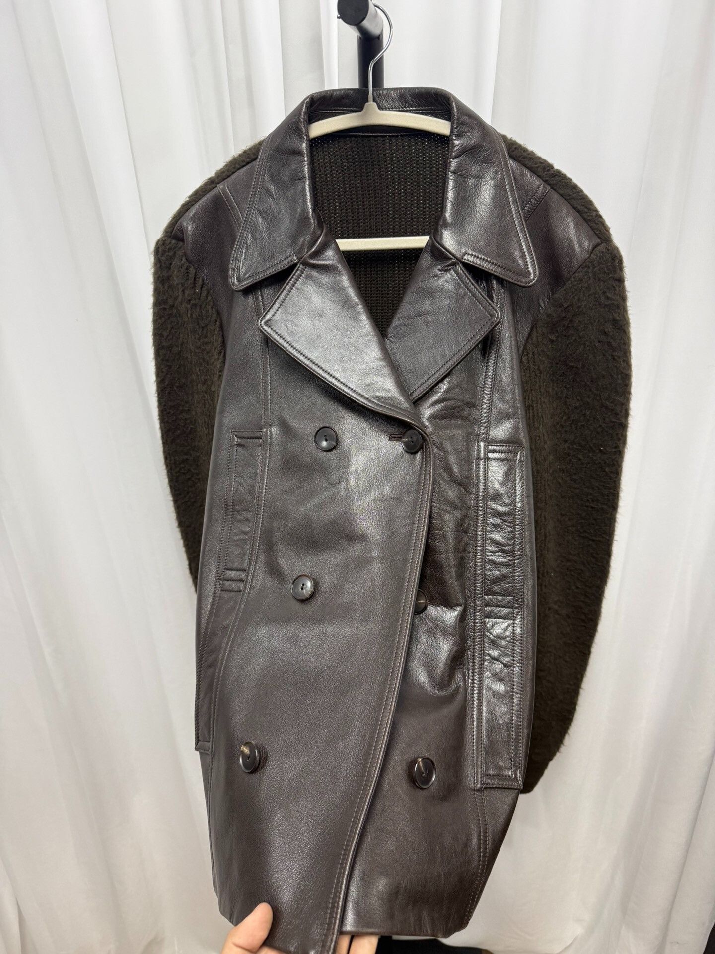 Number (N)ine Number (N)ine Leather Patchwork Jacket Size US L / EU 52-54 / 3 - 3 Thumbnail