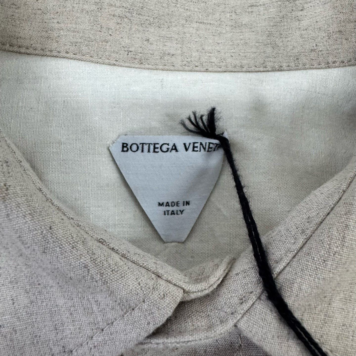 Bottega Veneta Bottega Veneta Beige Linen Shirt Jacket Size US S / EU 44-46 / 1 - 6 Thumbnail