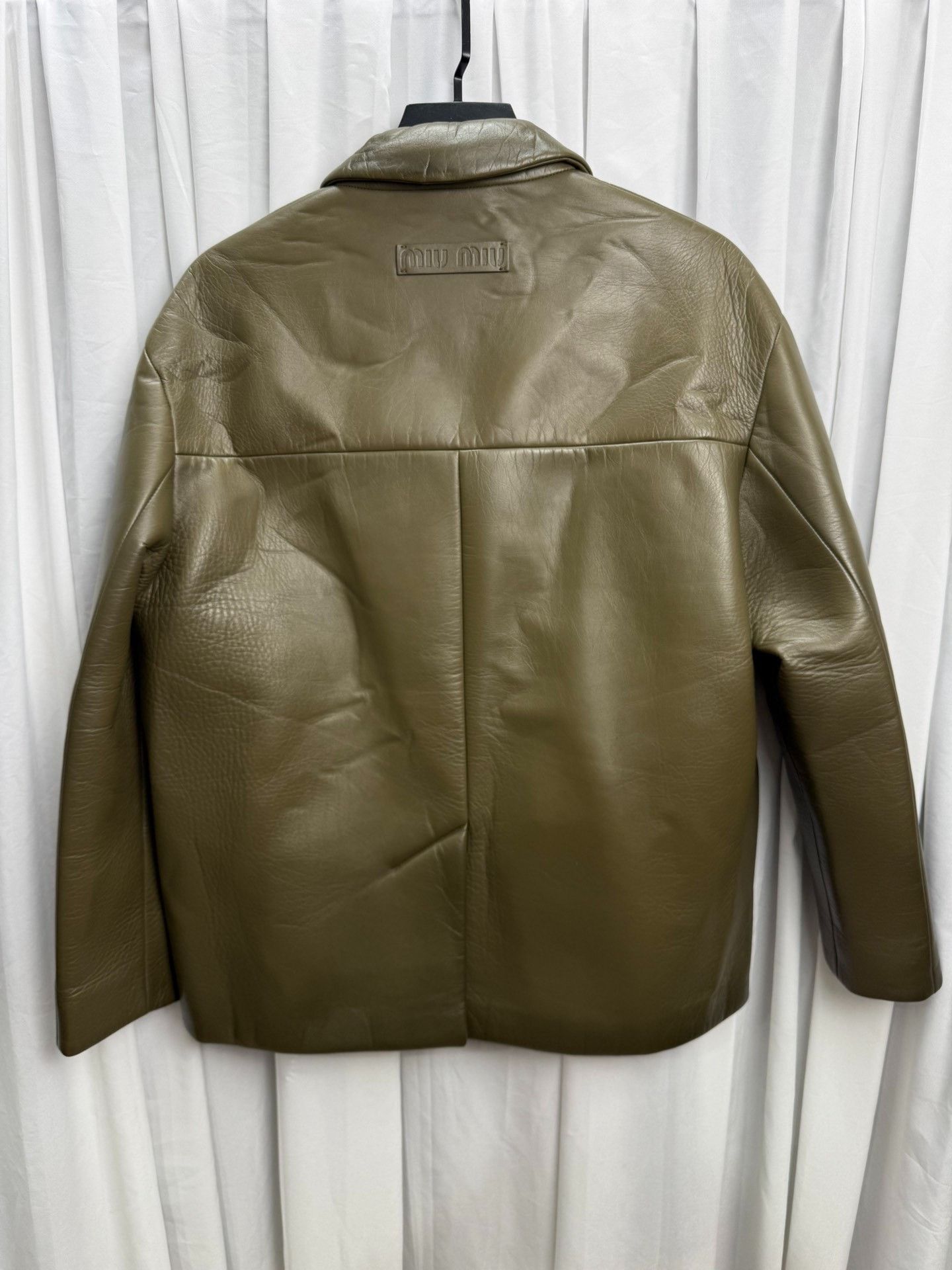 Miu Miu MIU MIU 24SS Leather Blazer Size US XS / EU 42 / 0 - 5 Thumbnail