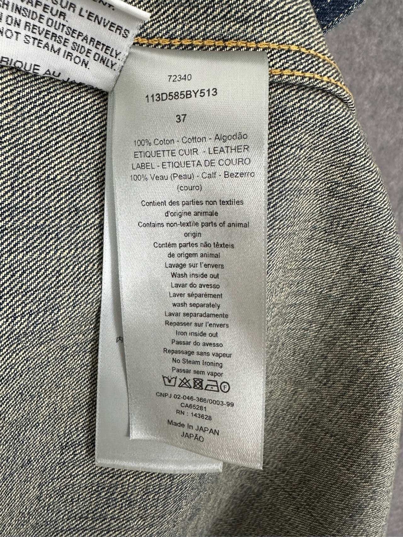 Dior DIOR Tears Collarless Denim Jacket Size US XS / EU 42 / 0 - 4 Thumbnail