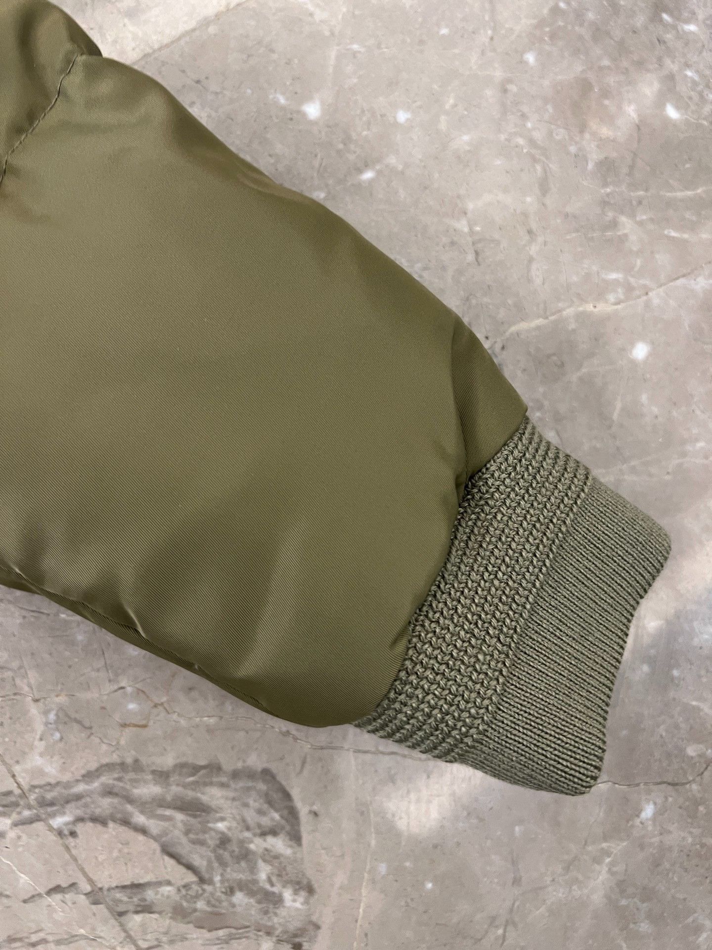 Saint Laurent Paris Saint Laurent Green Puffer Jacket with Epaulets Size US M / EU 48-50 / 2 - 3 Thumbnail