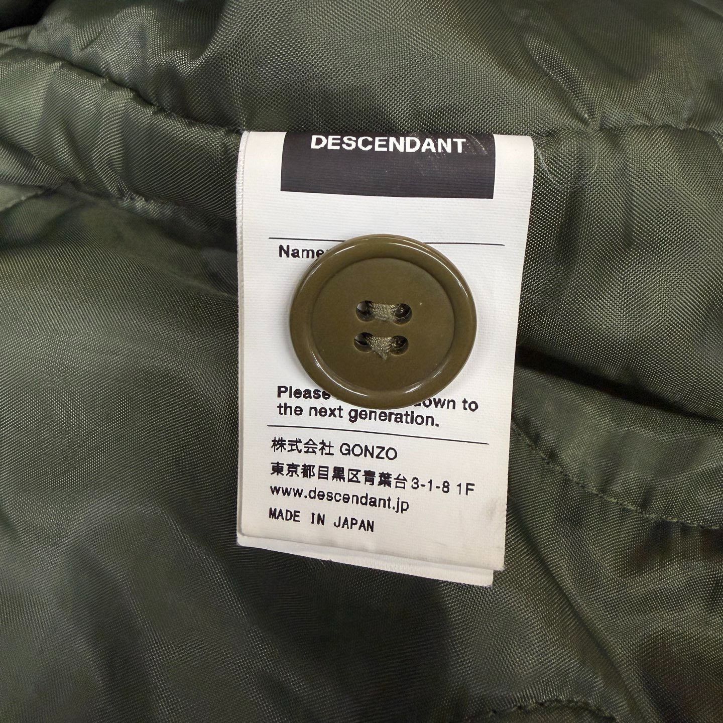 Descendant DESCENDANT Army Green Padded Coat Size US L / EU 52-54 / 3 - 5 Thumbnail
