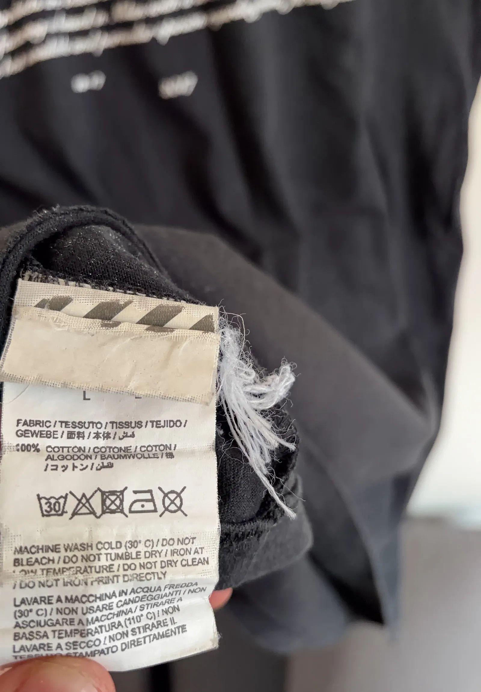 Off-White Off-White Carvaggio ”02” tee for all capsule T-shirt Size US L / EU 52-54 / 3 - 3 Thumbnail