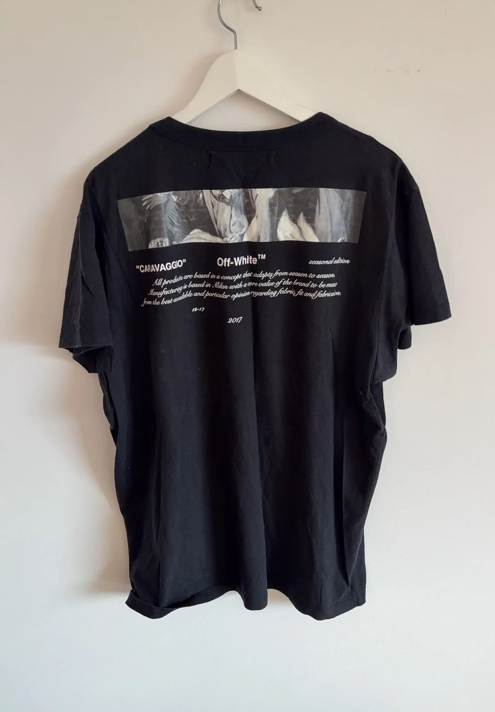 Off-White Off-White Carvaggio ”02” tee for all capsule T-shirt Size US L / EU 52-54 / 3 - 4 Thumbnail