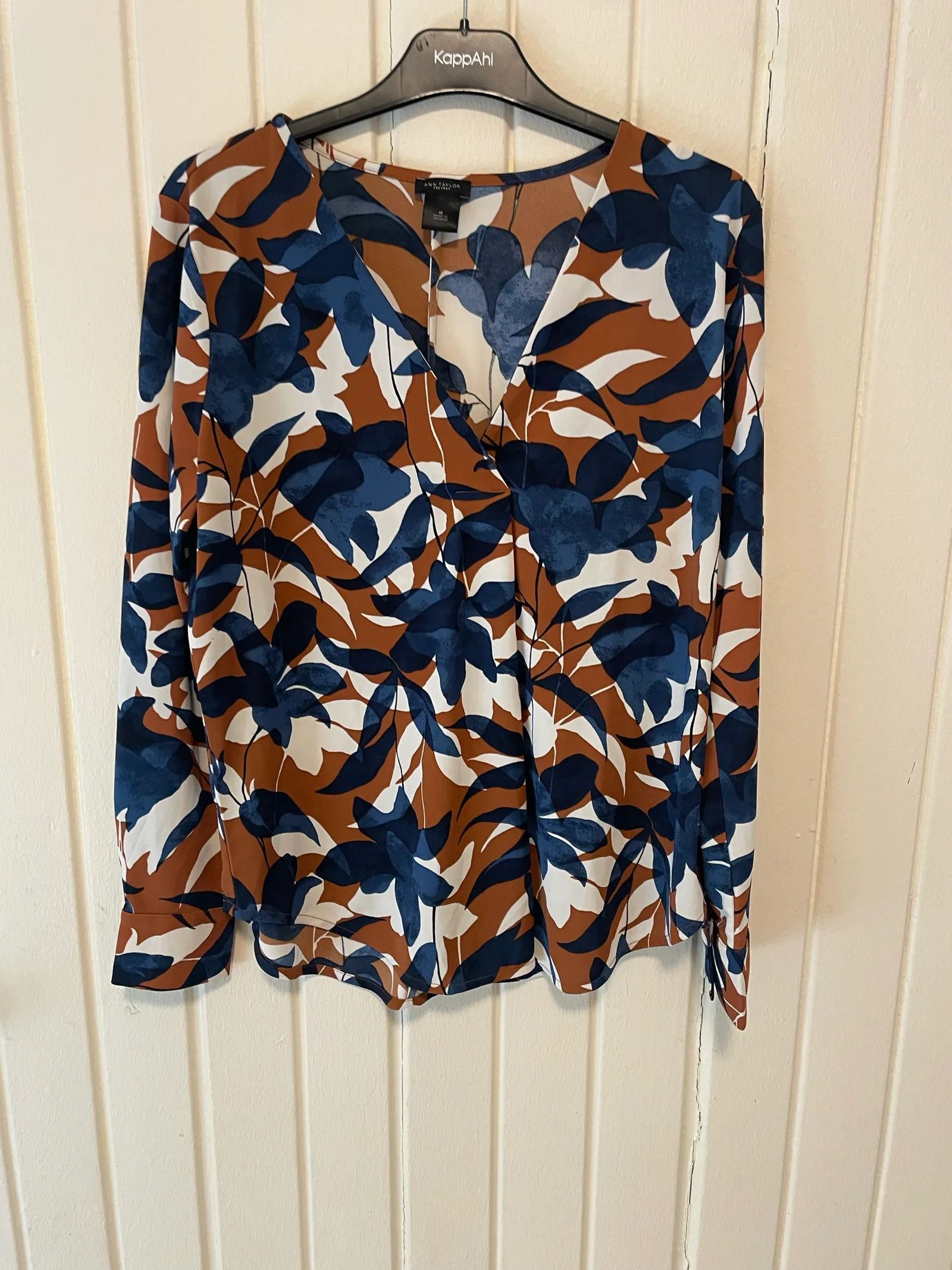 Ann Taylor Ann Taylor Mönstrad blus från Ann Taylor Blouse Size M / US 6-8 / IT 42-44 - 6 Thumbnail