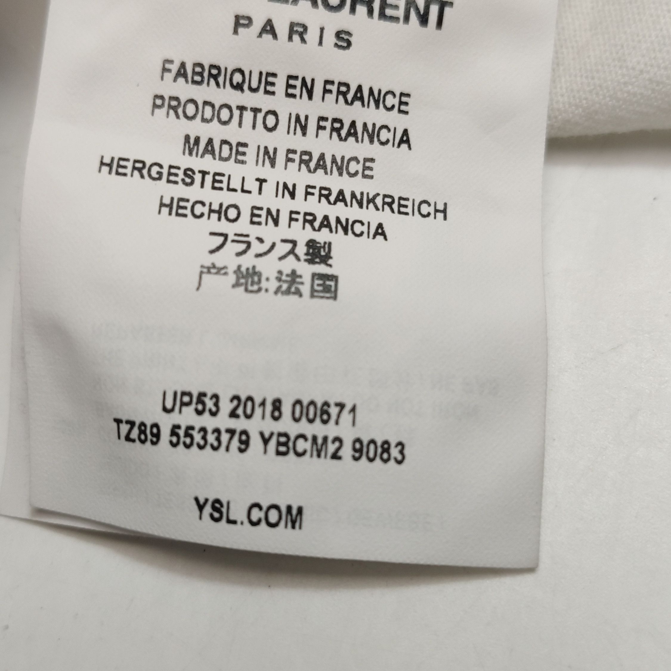 Saint Laurent Paris Saint Laurent Paris Men l Short Sleeve Shirts Size US L / EU 52-54 / 3 - 9 Thumbnail