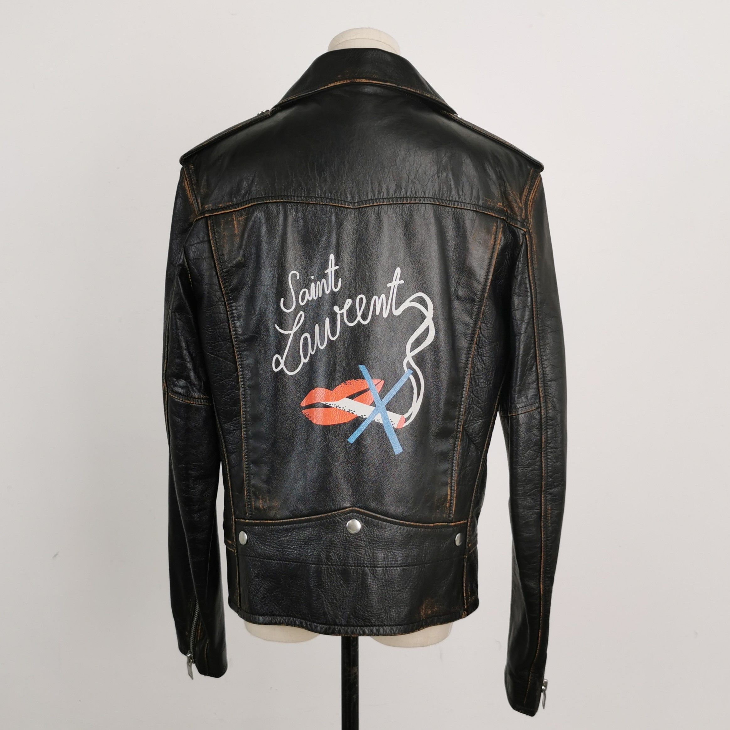 Saint Laurent Paris Saint Laurent Paris Men m Leather Jackets Size US M / EU 48-50 / 2 - 2 Thumbnail
