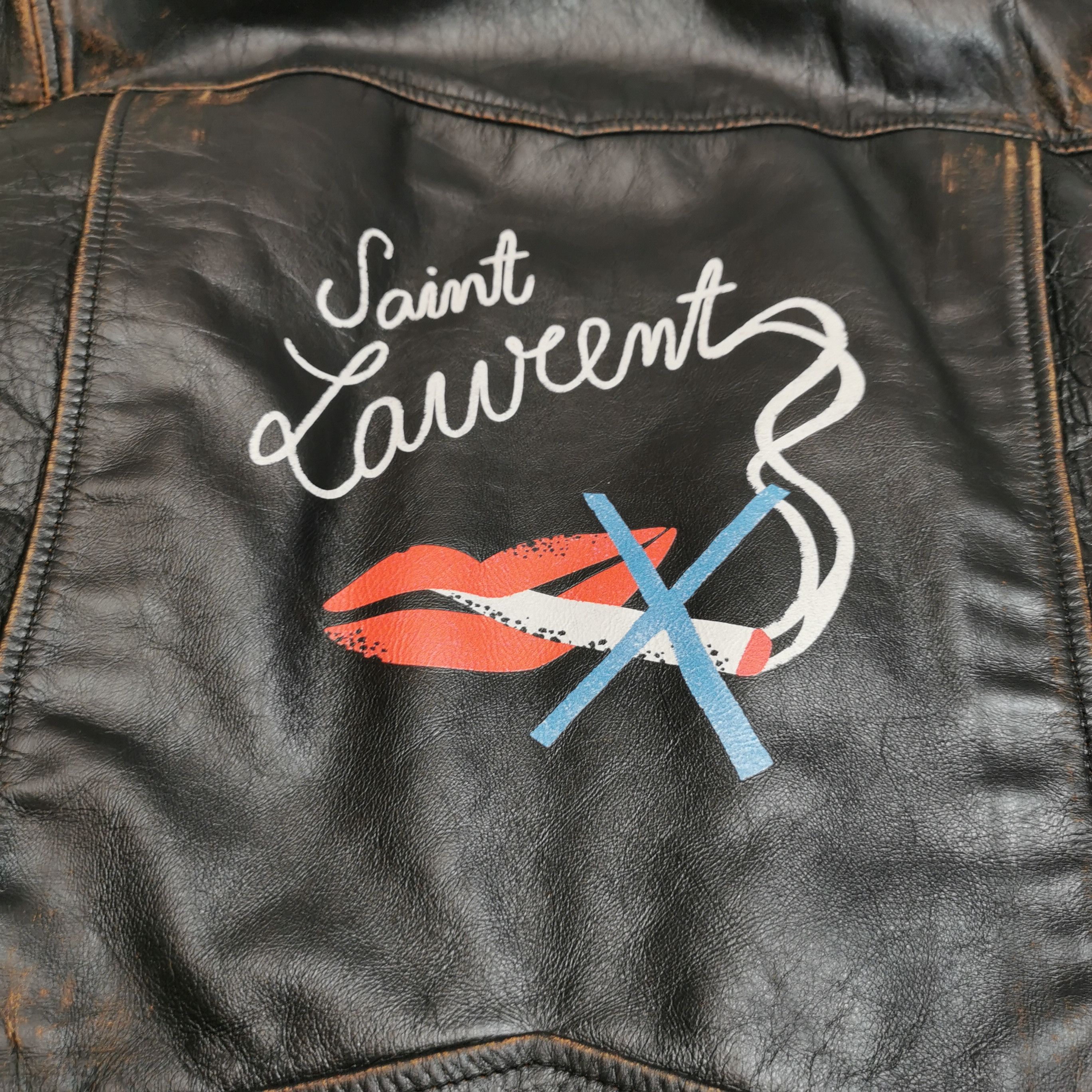 Saint Laurent Paris Saint Laurent Paris Men m Leather Jackets Size US M / EU 48-50 / 2 - 3 Thumbnail