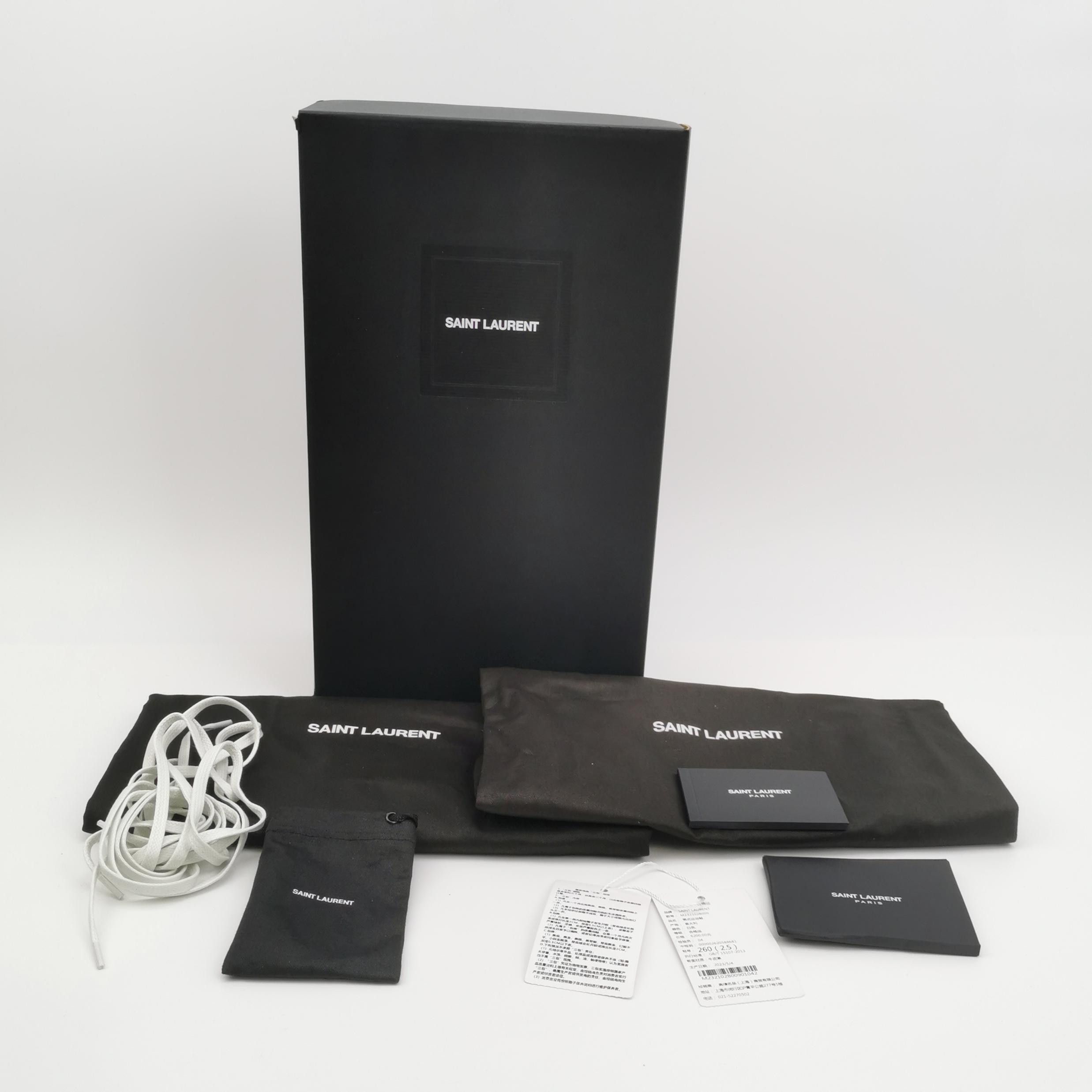 Saint Laurent Paris Saint Laurent Paris Men 9 Leather Size US 9 / EU 42 - 12 Thumbnail