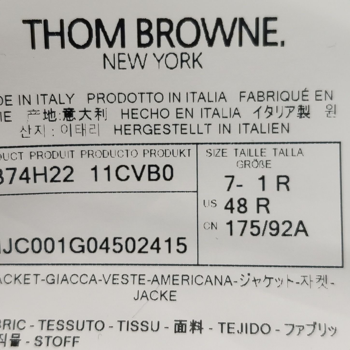 Thom Browne Thom Browne Men s Light Jackets Size US S / EU 44-46 / 1 - 7 Thumbnail