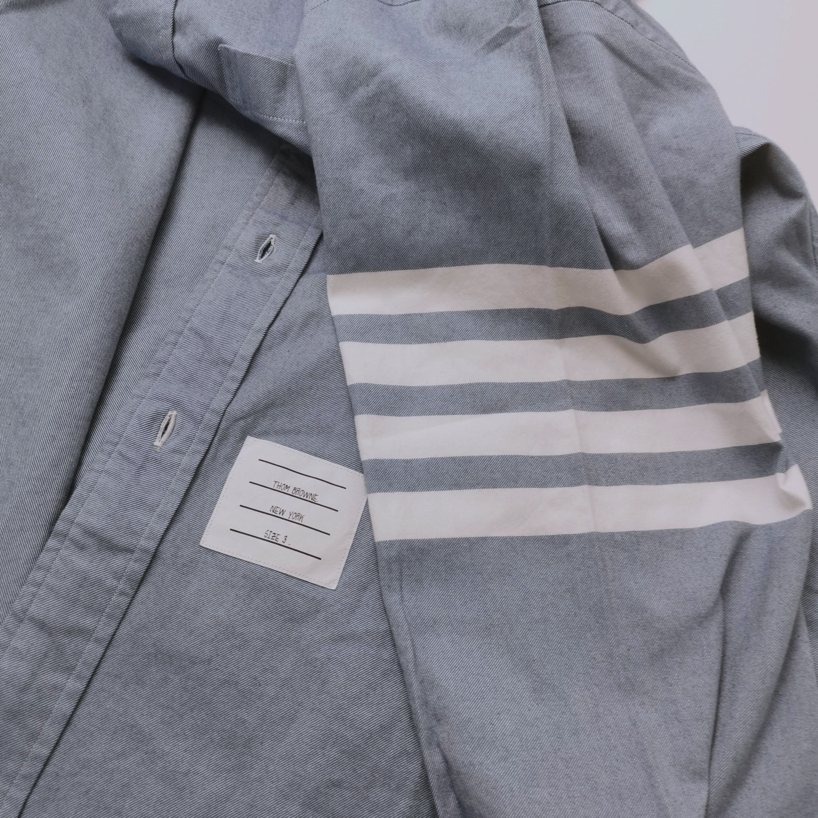 Thom Browne Thom Browne Men l Button Ups Size US L / EU 52-54 / 3 - 3 Thumbnail