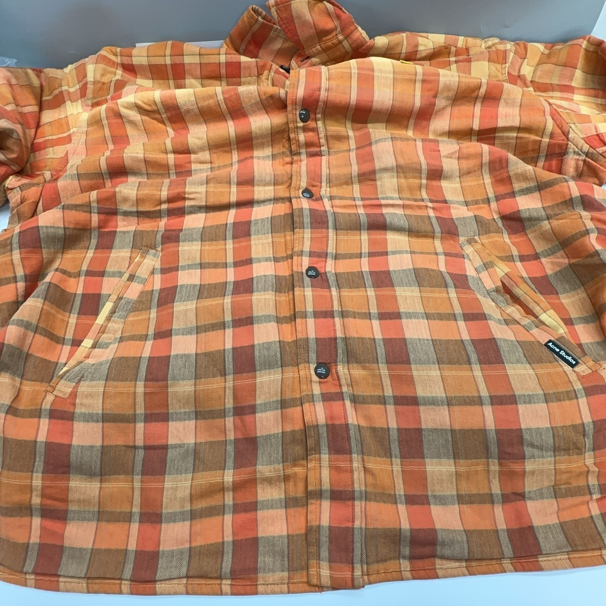 Acne Studios Acne Studios Plaid Padded Shacket Size M Size US M / EU 48-50 / 2 - 9 Thumbnail