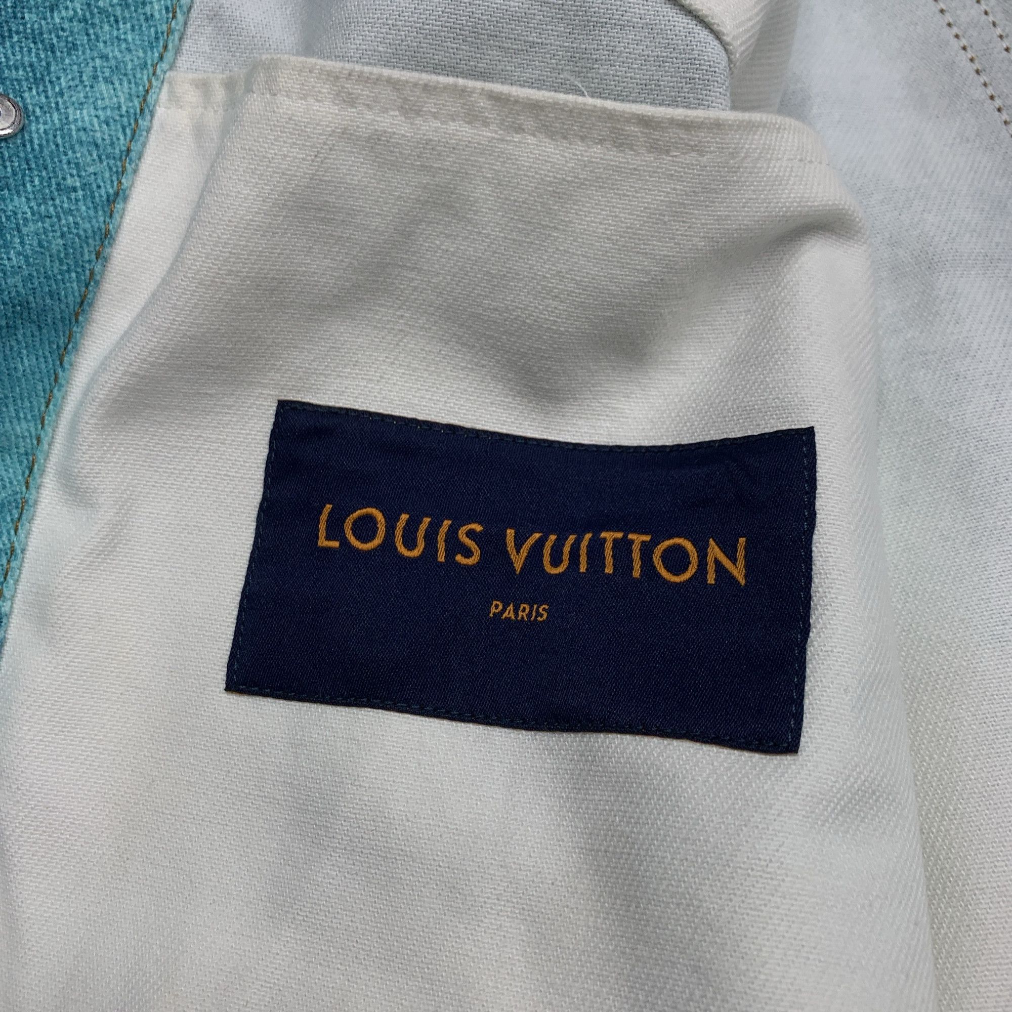 Louis Vuitton Louis Vuitton Spray Paint Denim Jacket Size 52 Size US L / EU 52-54 / 3 - 3 Thumbnail