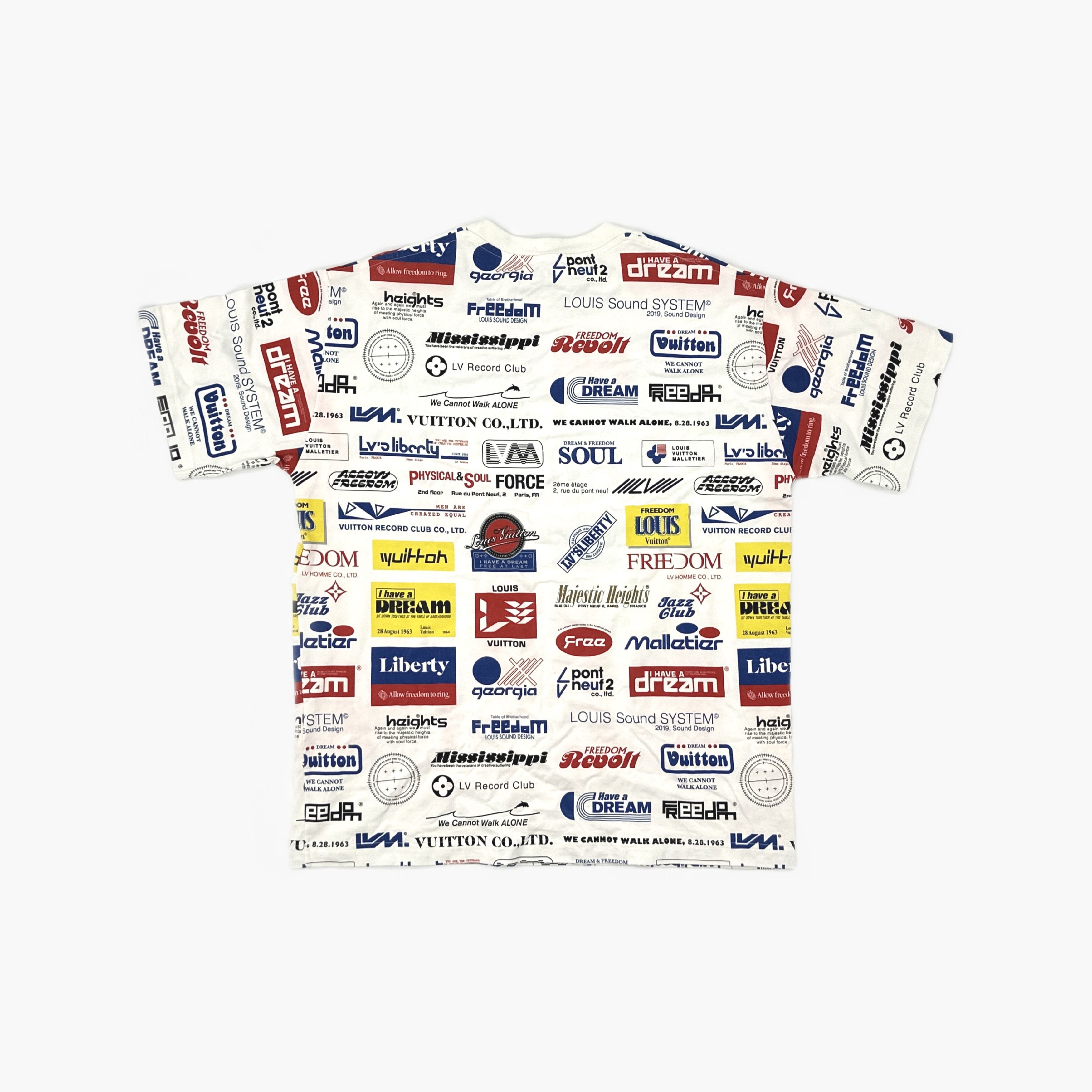 Louis Vuitton Louis Vuitton Allover Logo Print T-Shirt Size L Size US L / EU 52-54 / 3 - 2 Thumbnail