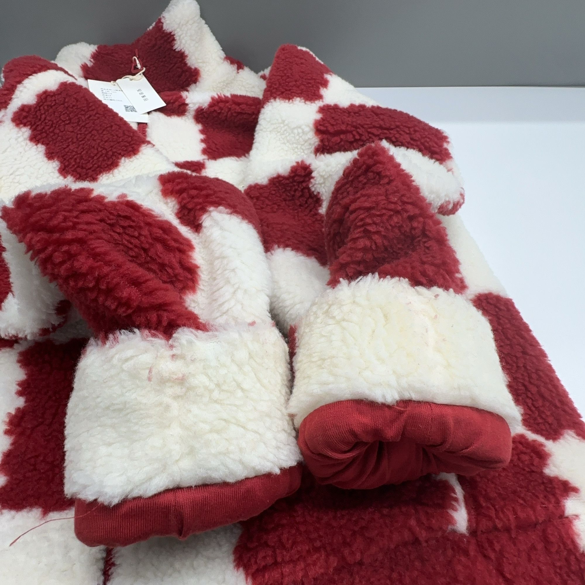 Louis Vuitton Louis Vuitton x Nigo Checkered Fleece Jacket Size L Size US L / EU 52-54 / 3 - 5 Thumbnail