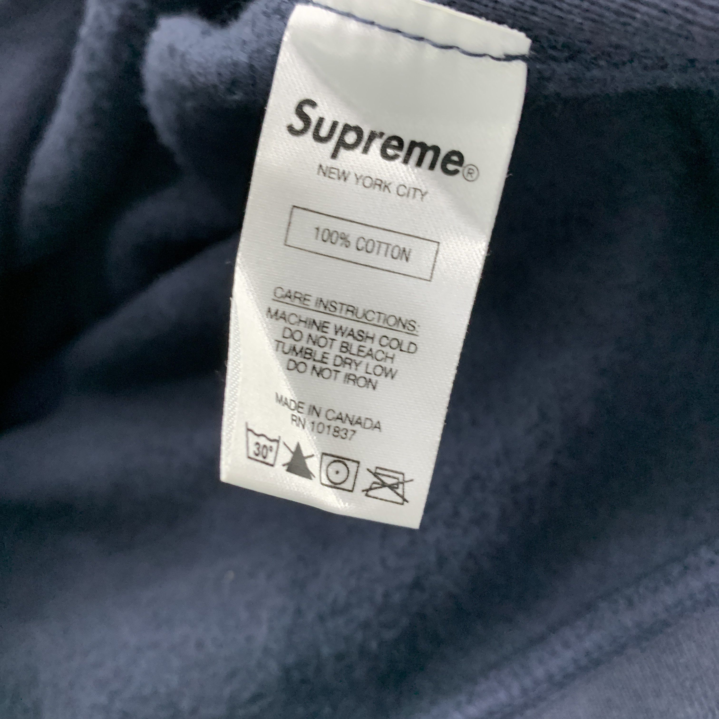 Supreme Supreme Cross Box Logo Hoodie Navy Size L Size US L / EU 52-54 / 3 - 3 Thumbnail