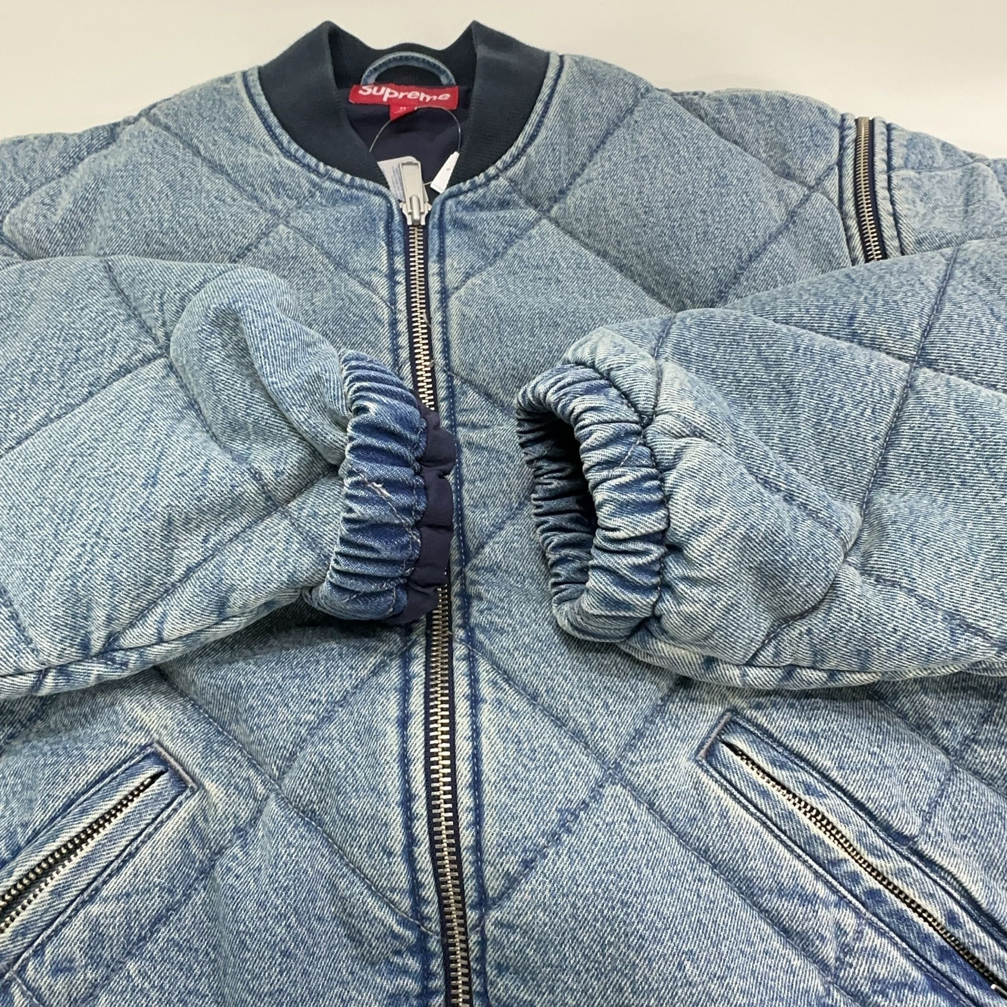 Supreme Supreme Quilted Zip-Off Sleeve Bomber Jacket Size M Size US M / EU 48-50 / 2 - 8 Thumbnail