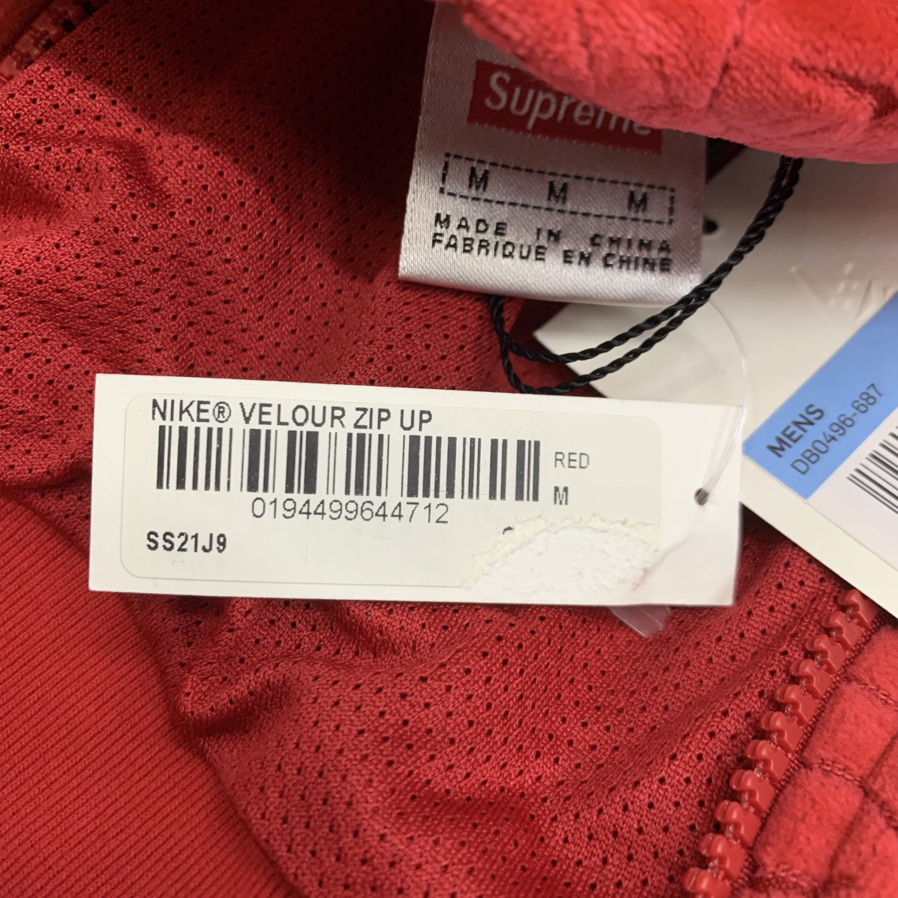 Supreme Supreme x Nike Velour Track Jacket Size M Size US M / EU 48-50 / 2 - 4 Thumbnail