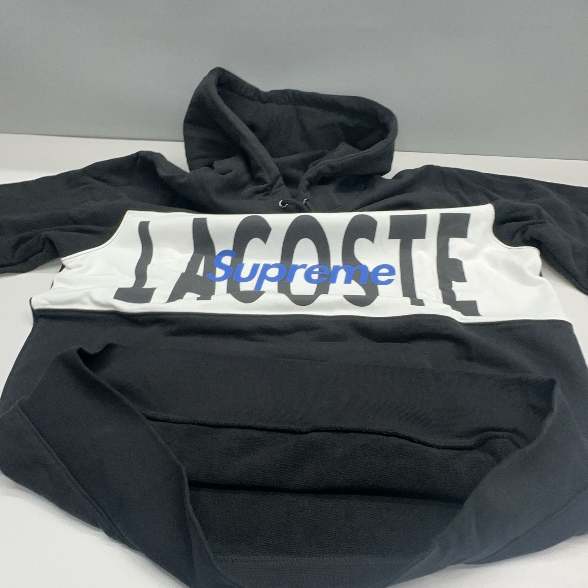 Supreme Supreme x Lacoste Logo Panel Hoodie US XL Size US XL / EU 56 / 4 - 6 Thumbnail