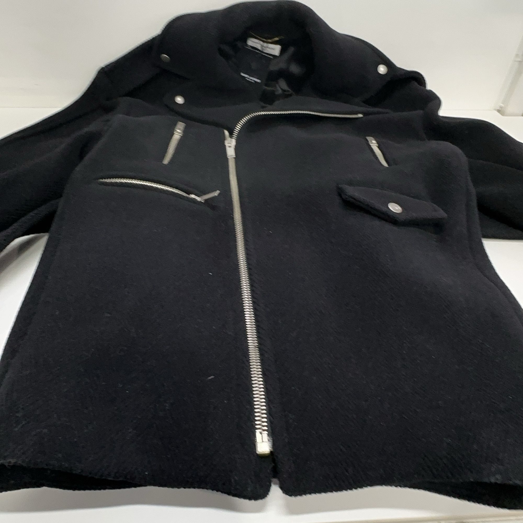 Saint Laurent Paris Saint Laurent Wool Belted Moto Coat Size 38 Size S / US 4 / IT 40 - 7 Thumbnail